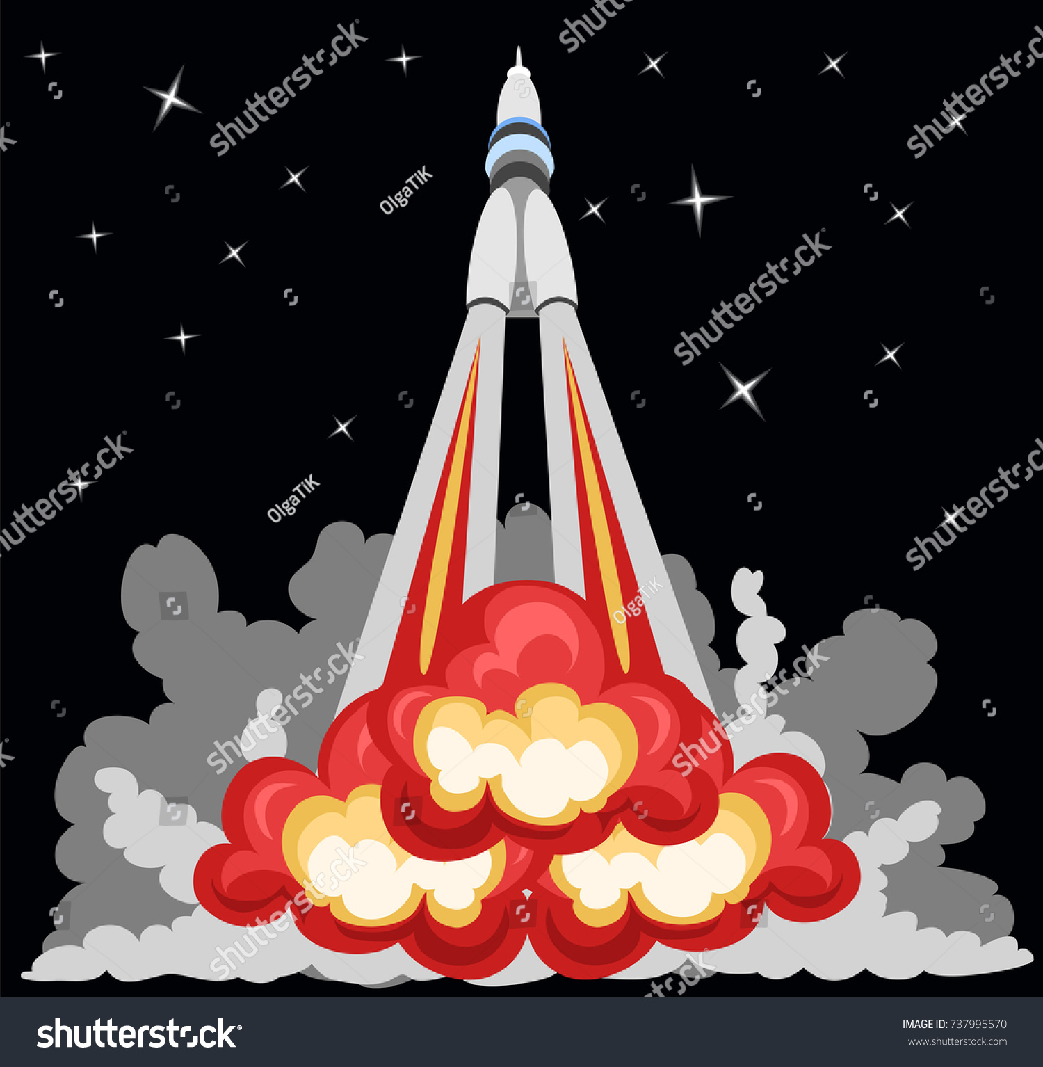 896 Rocket blast off cartoon Images, Stock Photos & Vectors | Shutterstock