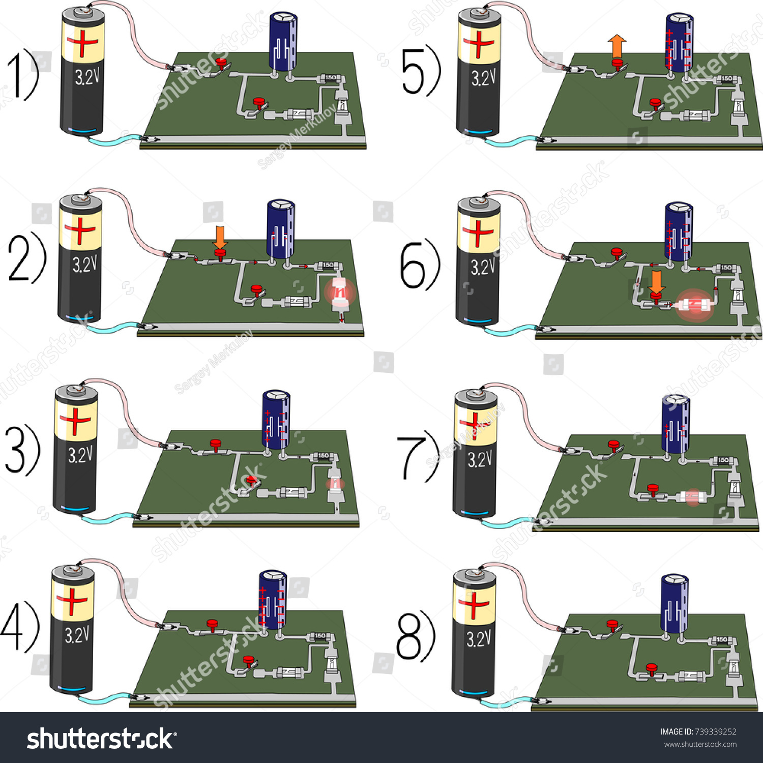 charging discharging capacitor experiment