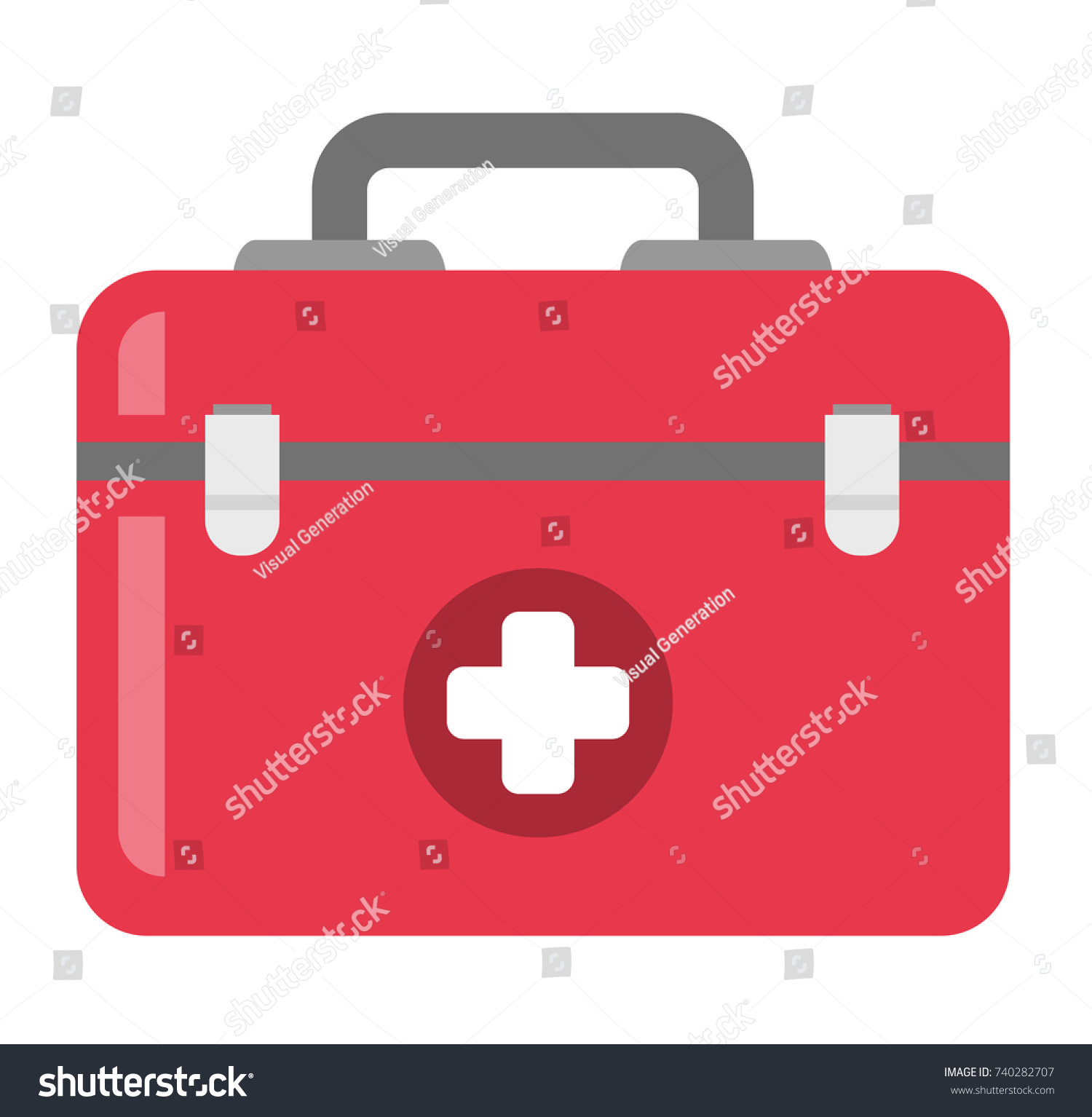 First Aid Kit Vector Cartoon Illustration Stock Vector (Royalty Free ...