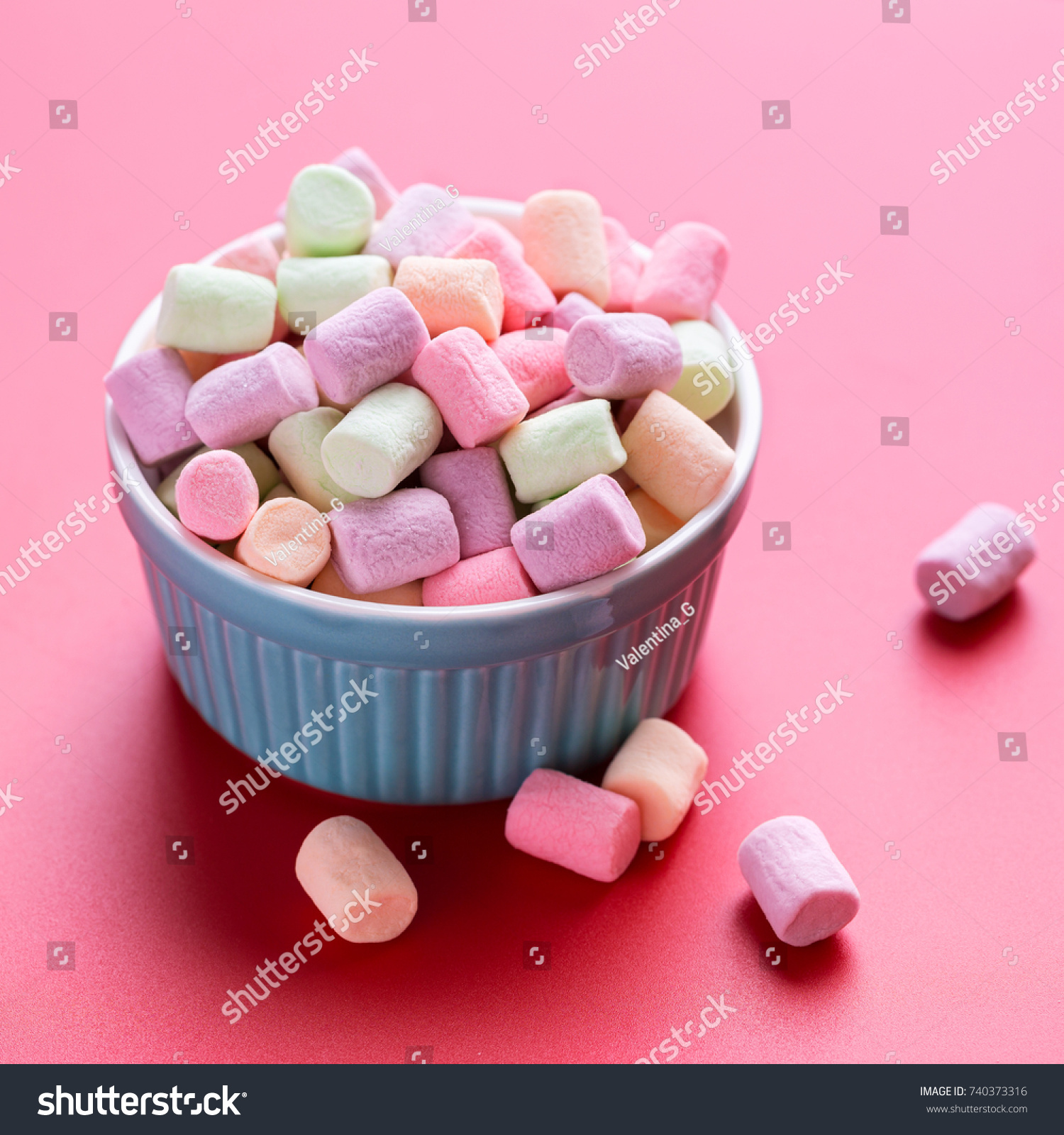 Different Type Marshmallows Winter Food Background Stock Photo ...