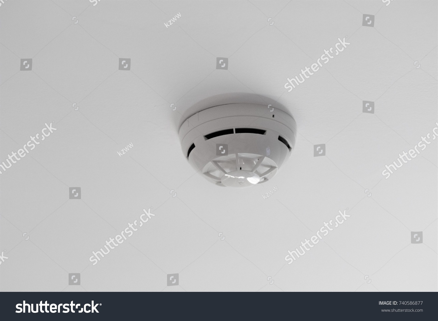 Fire Extinguisher On Ceiling Stock Photo 740586877 