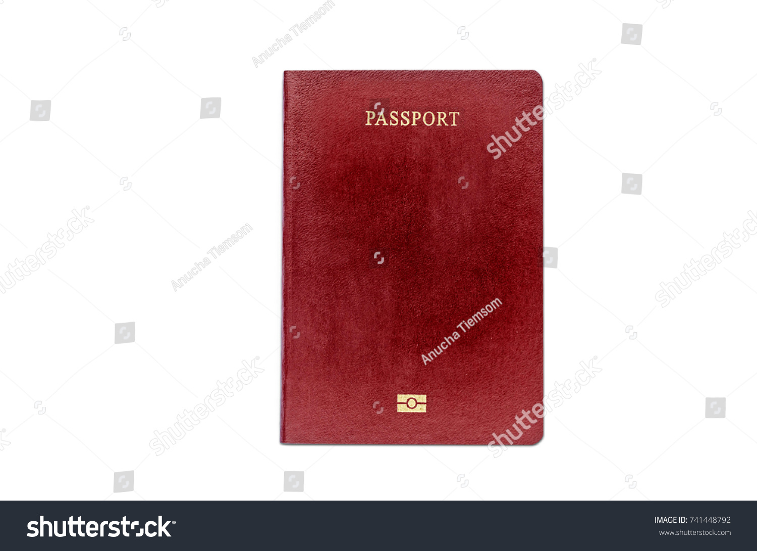 Blank Red Passport Background On White Stock Photo 741448792 Shutterstock   Stock Photo Blank Red Passport Background On White Background With Clipping Path 741448792 