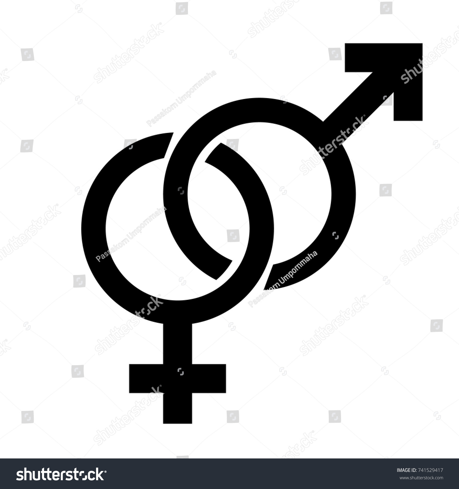 Gender Sign Stock Vector (Royalty Free) 741529417 | Shutterstock