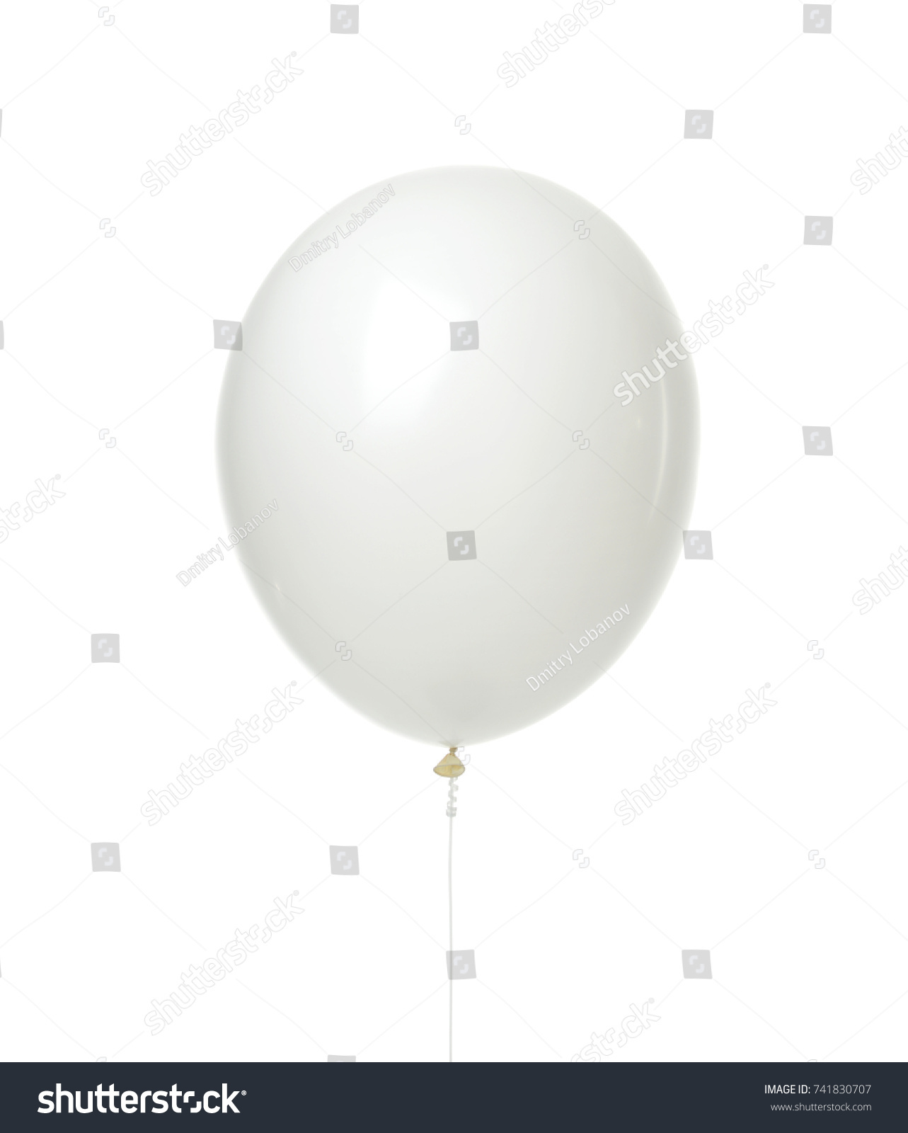 Single Huge White Balloon Object Birthday Stock Photo 741830707 ...