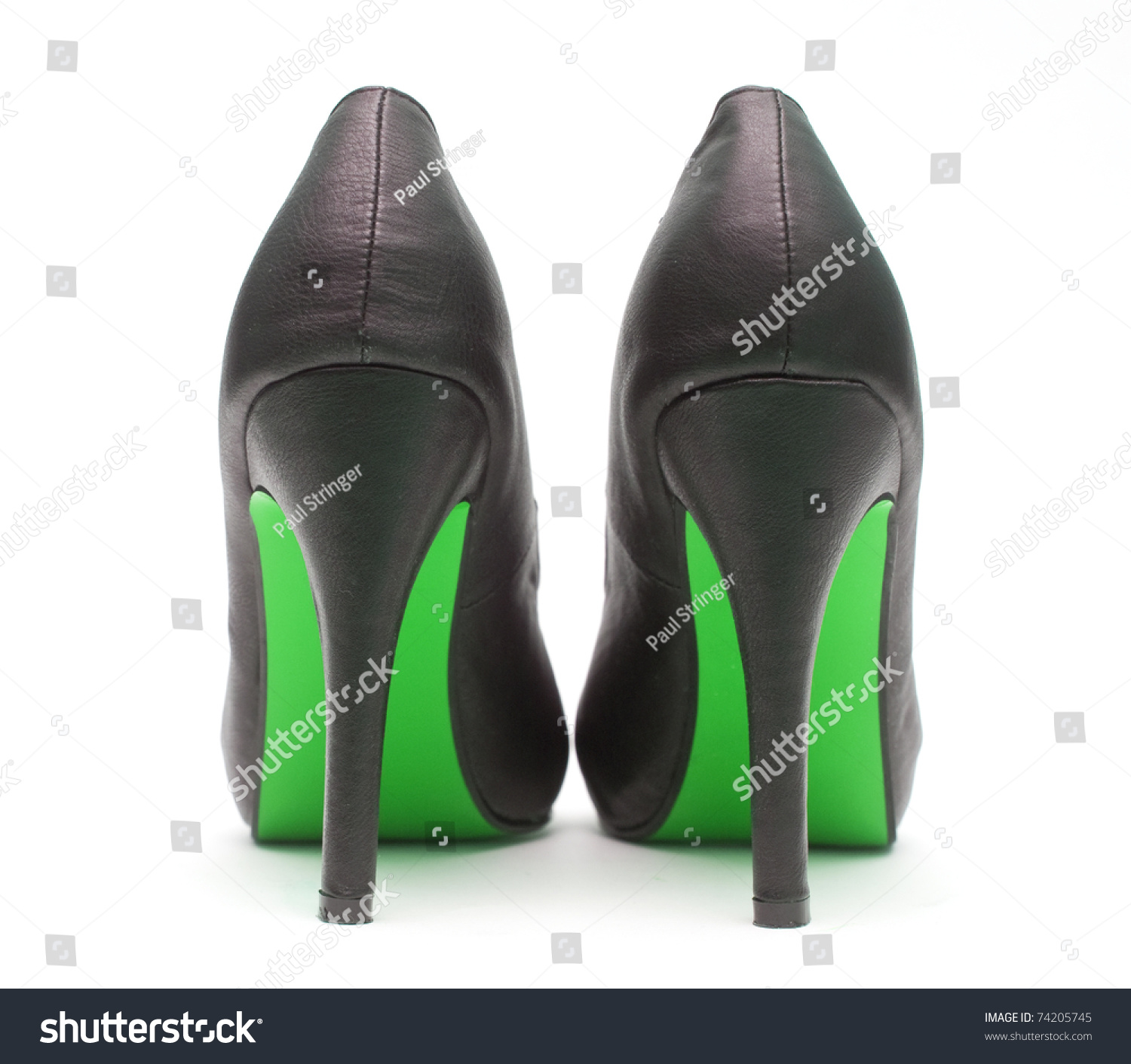 green sole heels