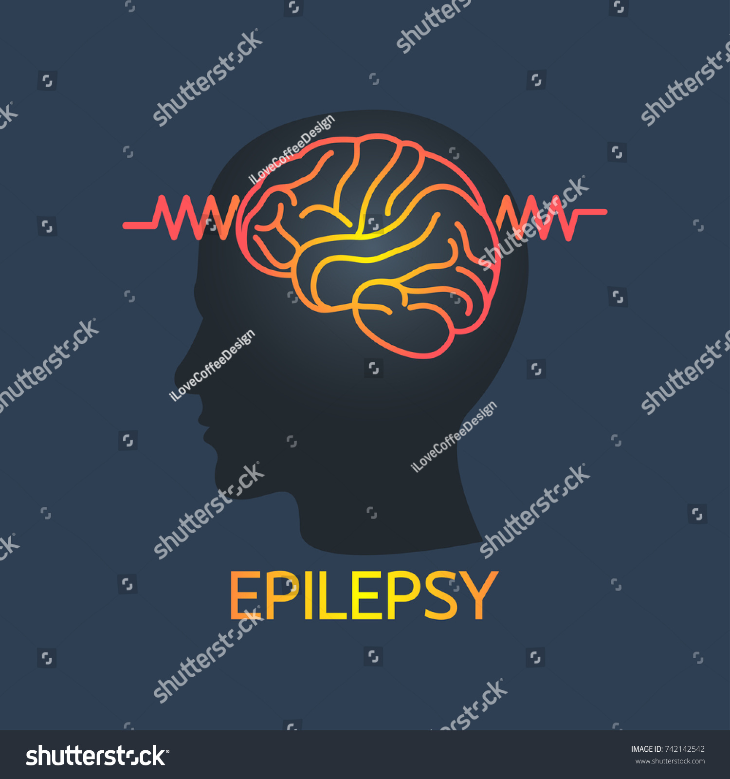 Epilepsy Vector Logo Icon Illustration Stock Vector (Royalty Free ...