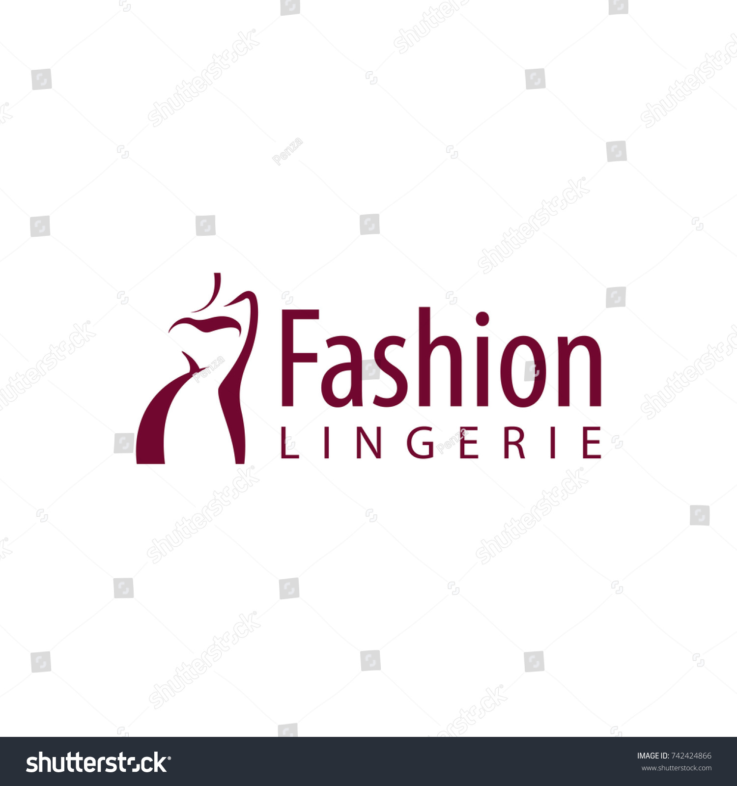 Plus Size Woman Vector Logo Concept Stock Vector (Royalty Free ...