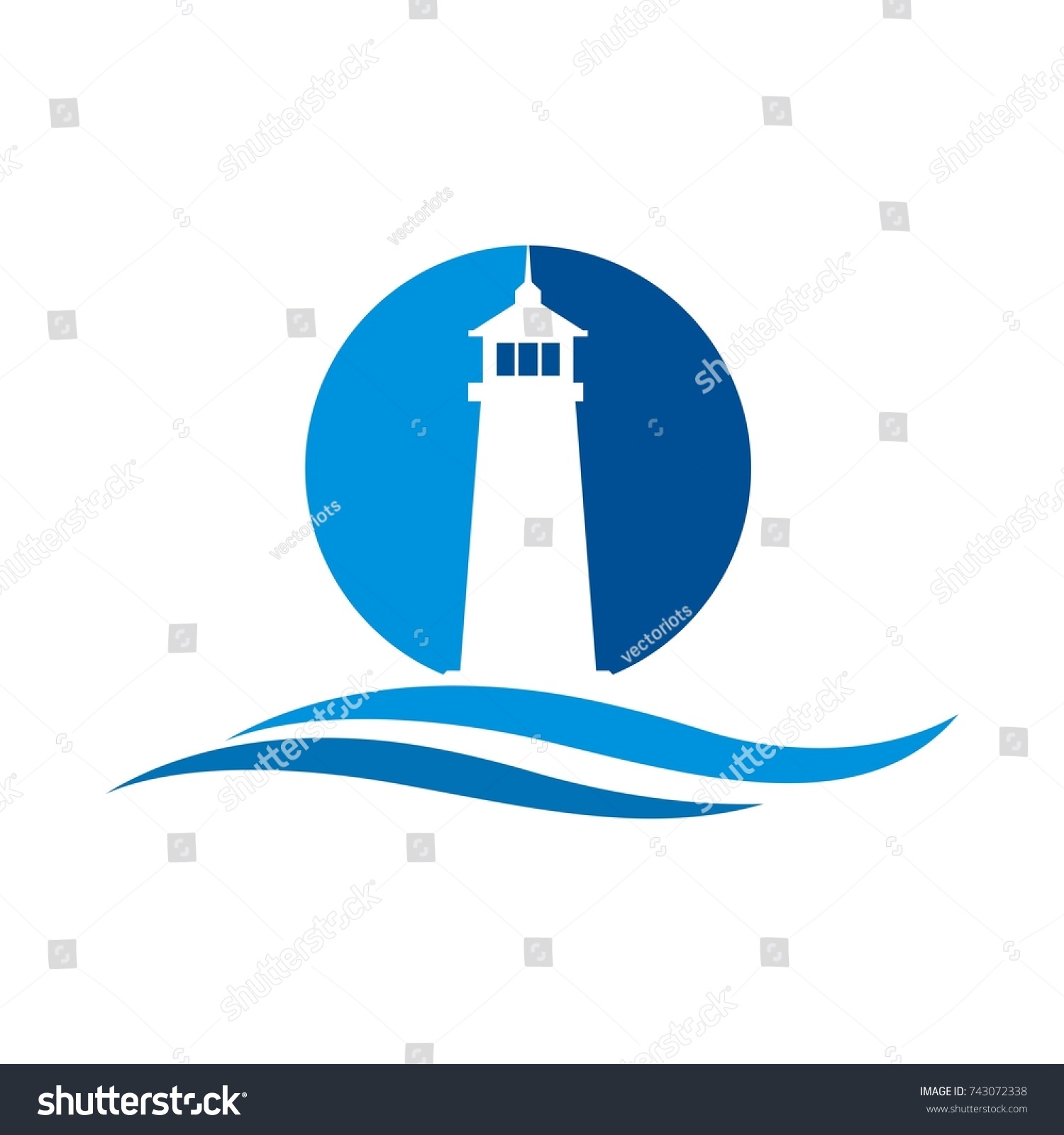 Lighthouse Logo Stock Vector (Royalty Free) 743072338 | Shutterstock