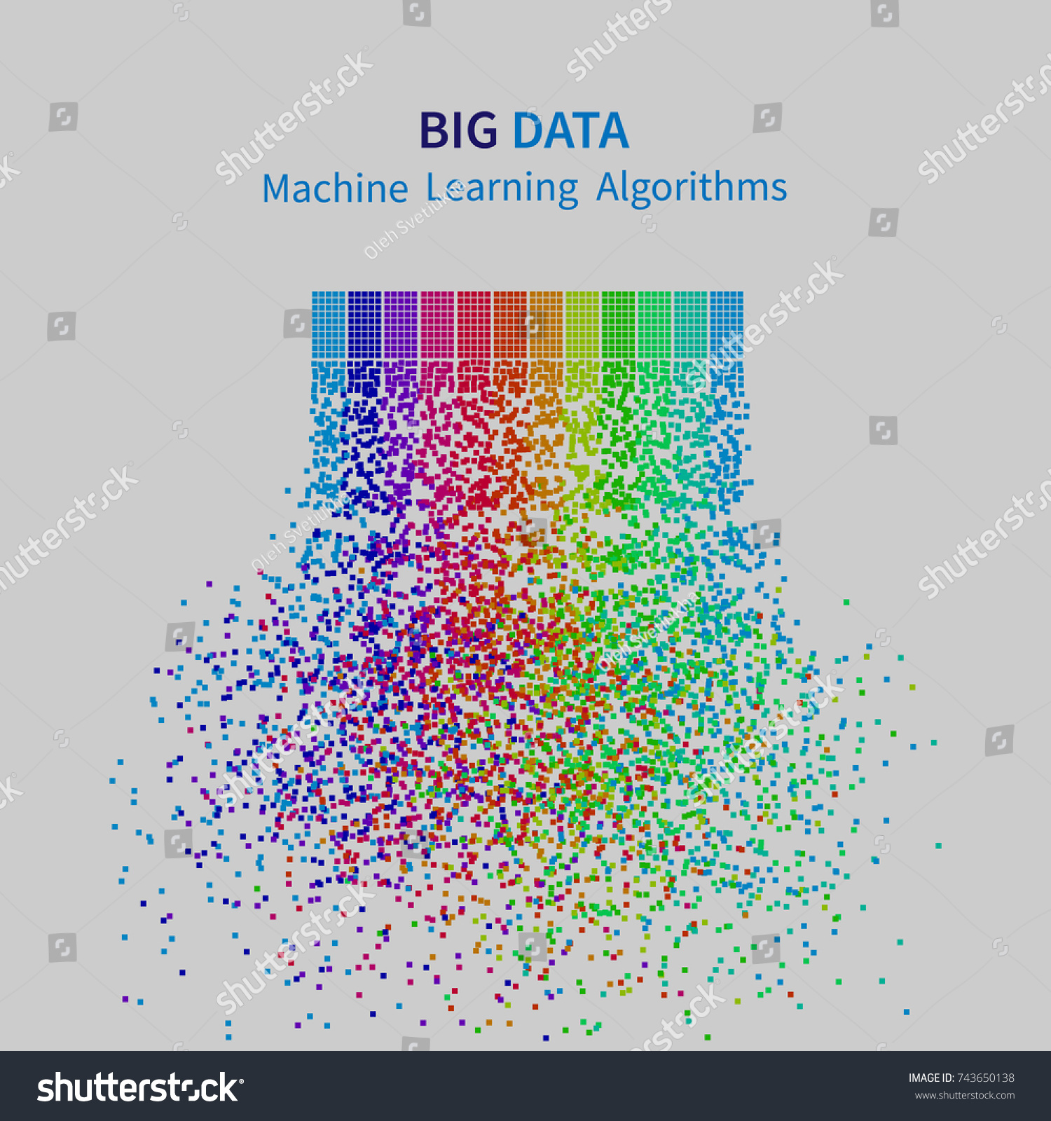 Big Data Machine Learning Algorithms Analysis Stock Vector (Royalty ...