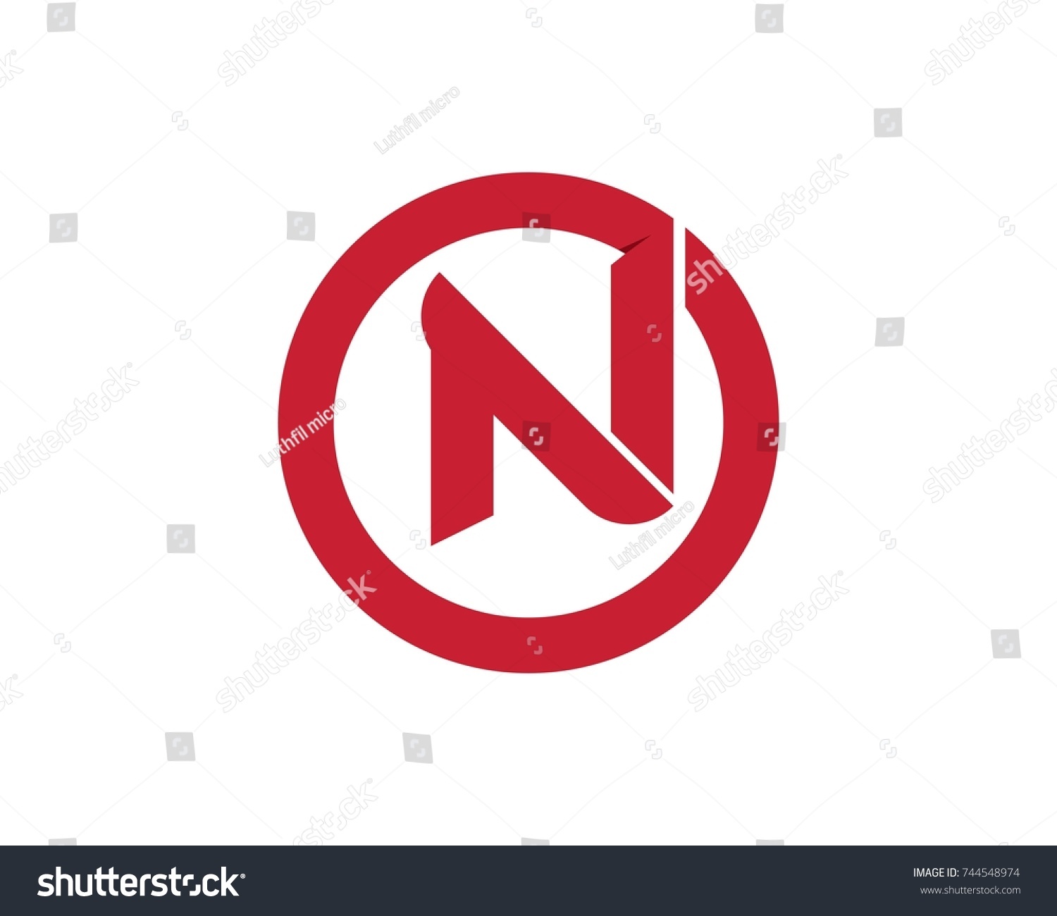 N Letter Logos Symbols Stock Vector (Royalty Free) 744548974 | Shutterstock