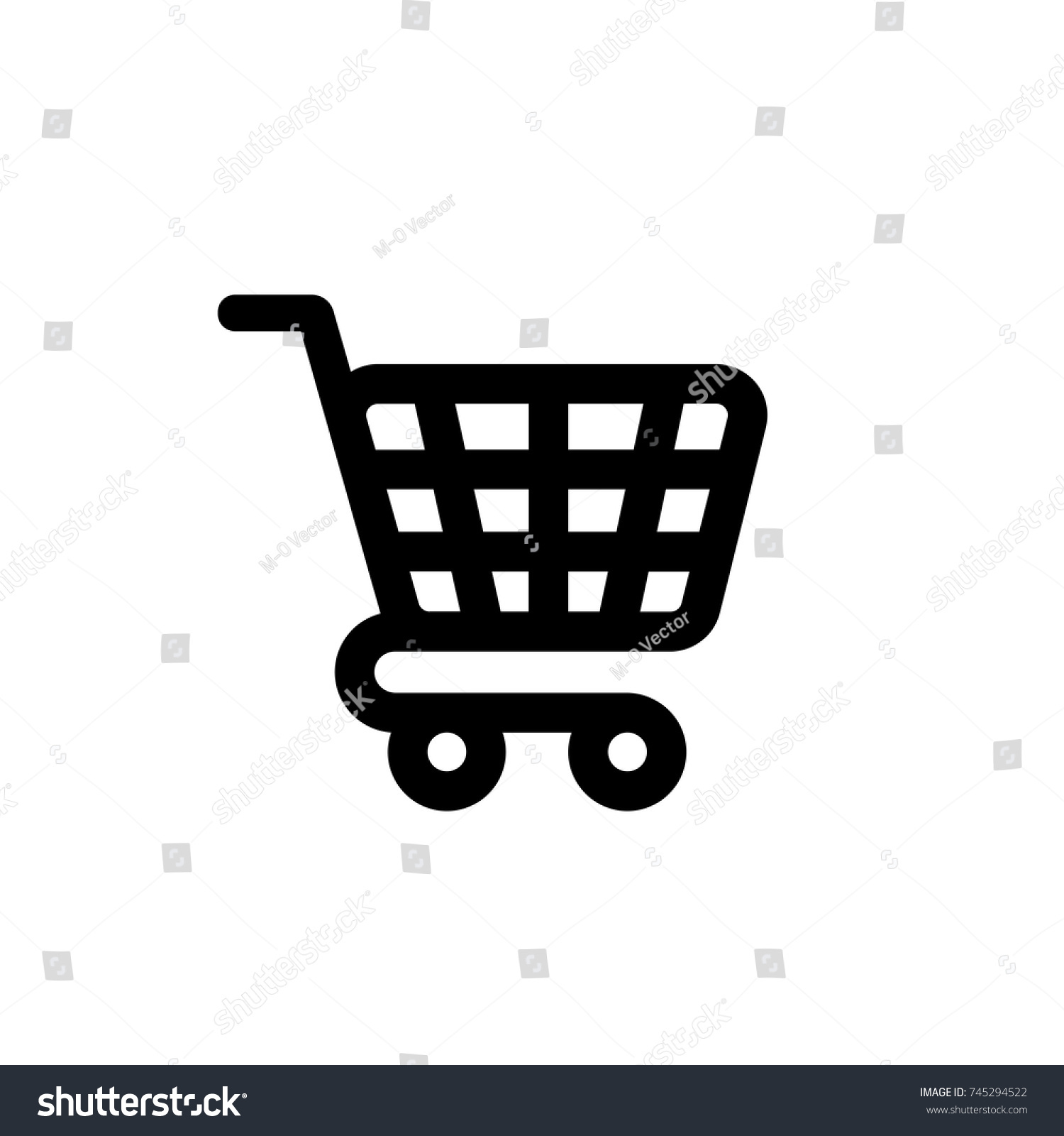 Cart Icon Cart Icon Vector Trendy Stock Vector (Royalty Free) 745294522 ...