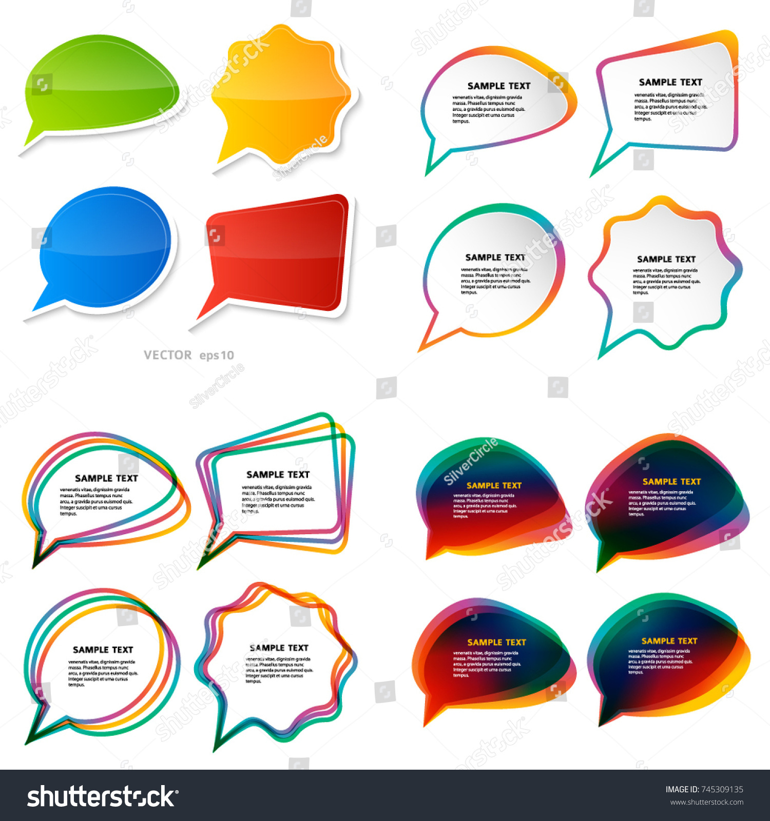 Infographic Design Light Color Border Set Stock Vector (Royalty Free ...