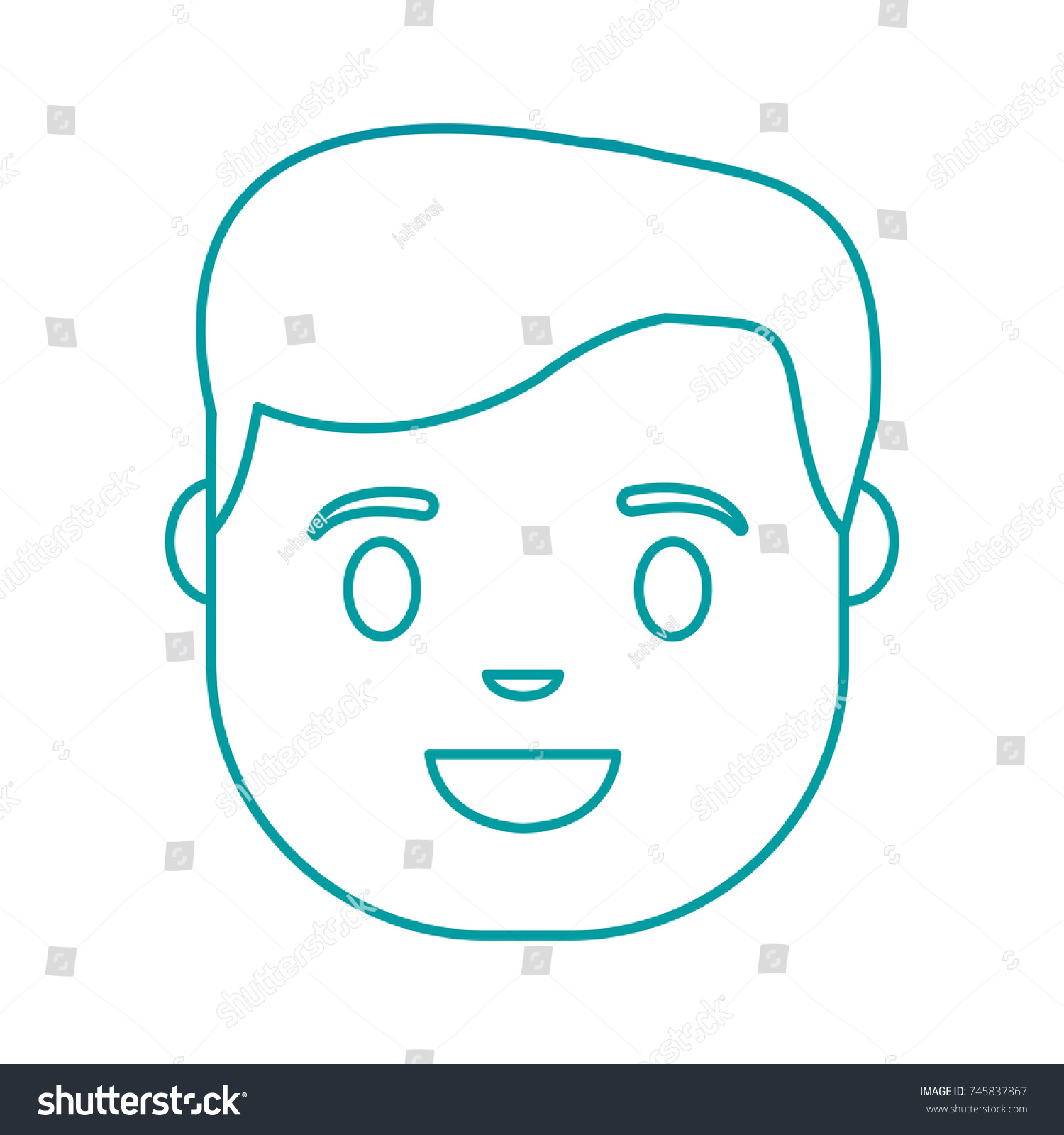 Cartoon Man Icon Stock Vector (Royalty Free) 745837867 | Shutterstock