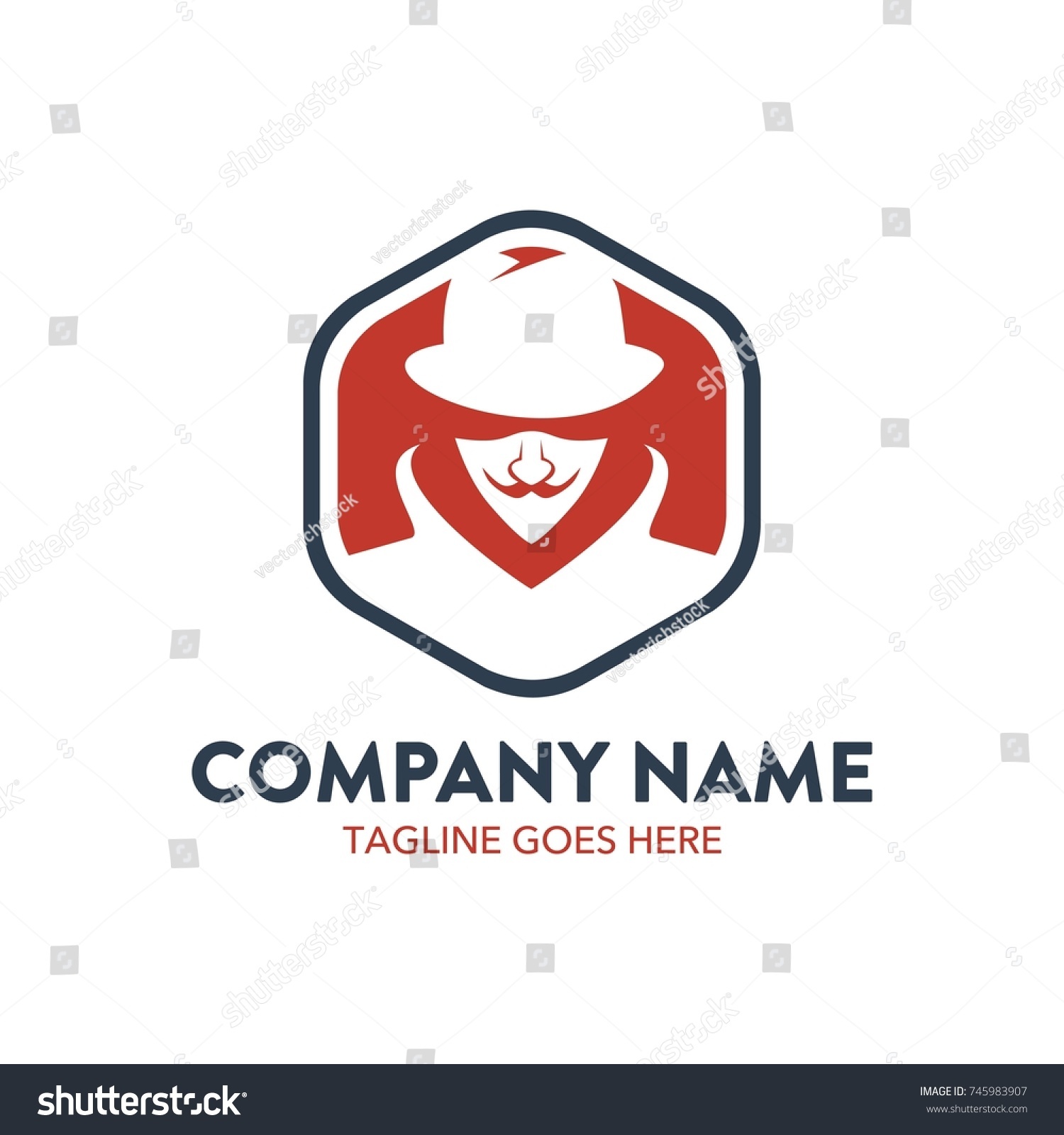 Hacker Logo Vector Editable Stock Vector (Royalty Free) 745983907 ...