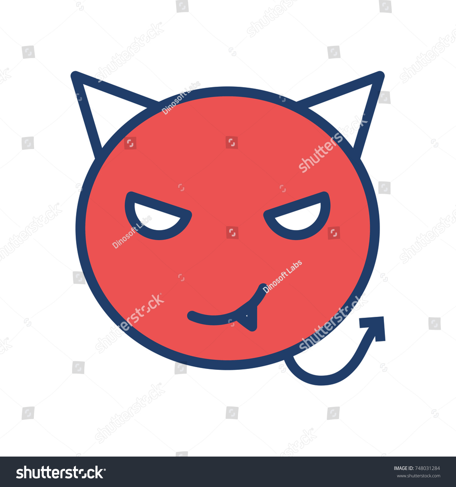 Devil Icon Stock Vector (Royalty Free) 748031284 | Shutterstock