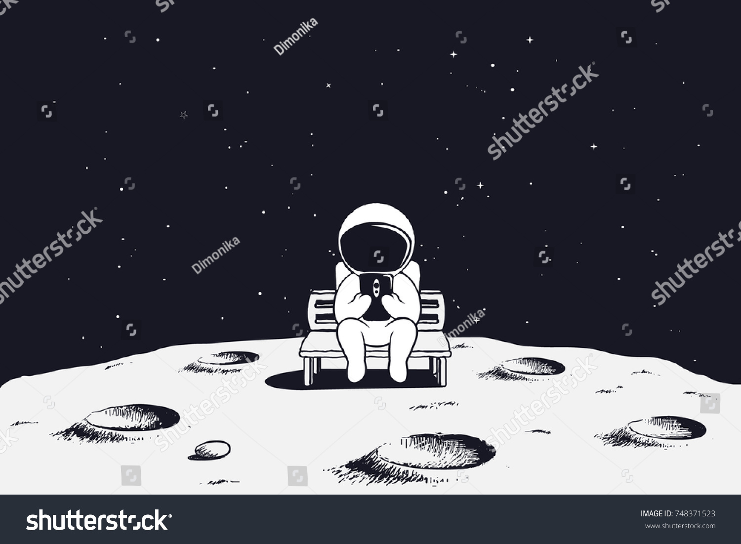 Космонавт ЧИЛИТ на Луне