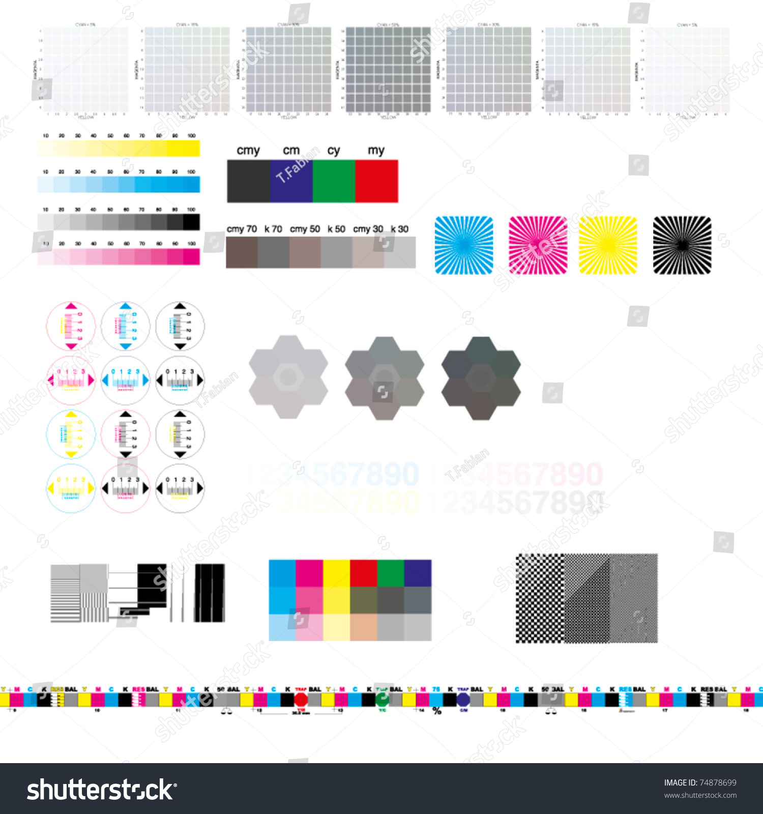 Printing Testarch Stock Vector (Royalty Free) 74878699 | Shutterstock