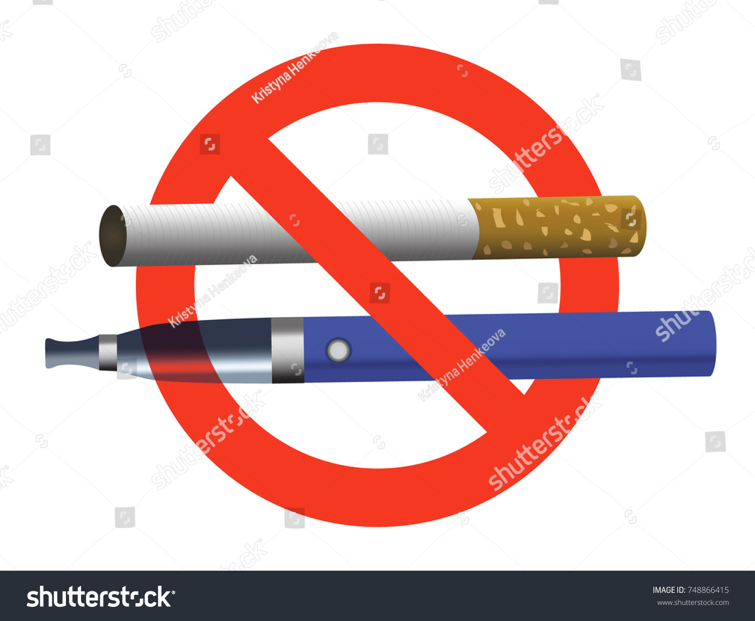 No Smoking No Vaping Sign Ban Stock Vector (Royalty Free) 748866415 ...