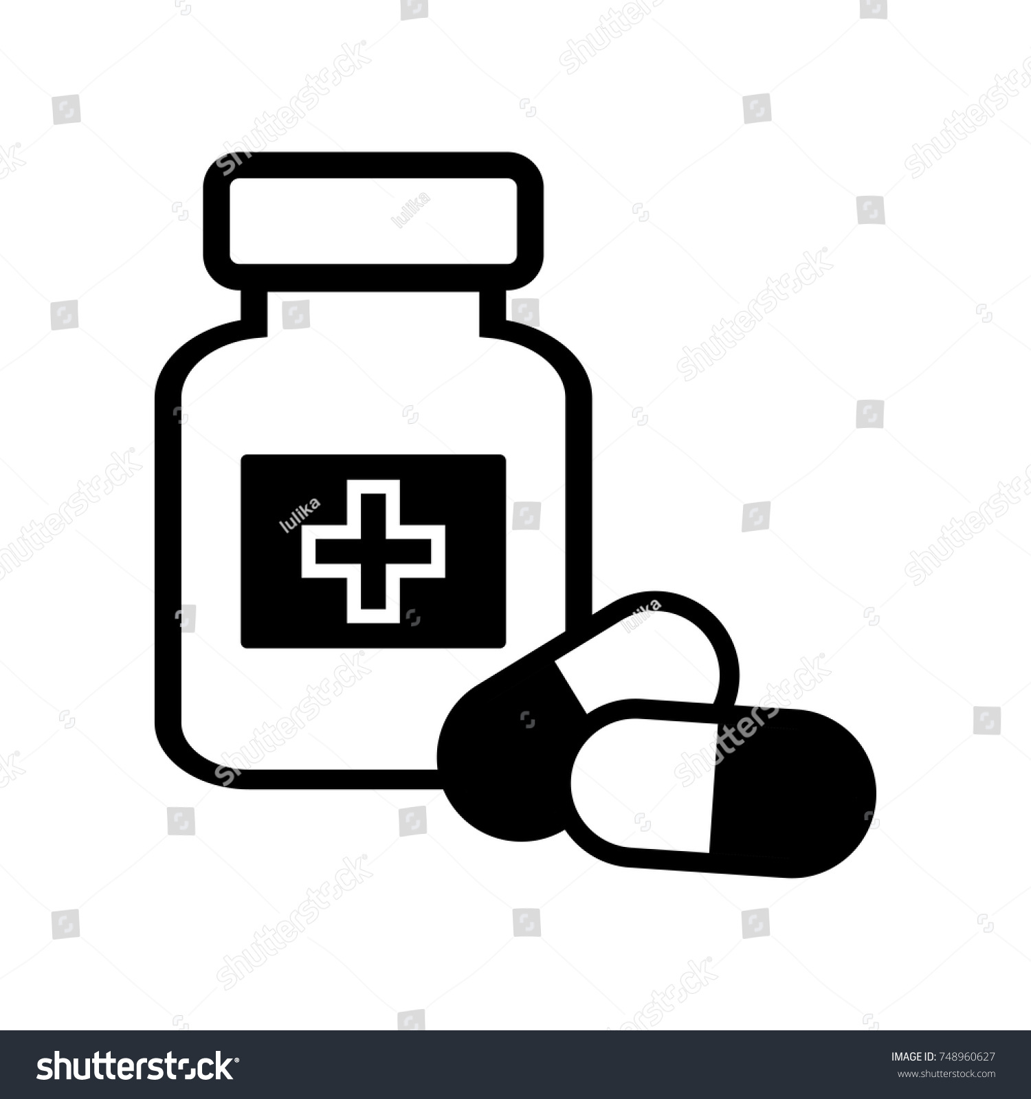 medicine tablets clipart black and white car