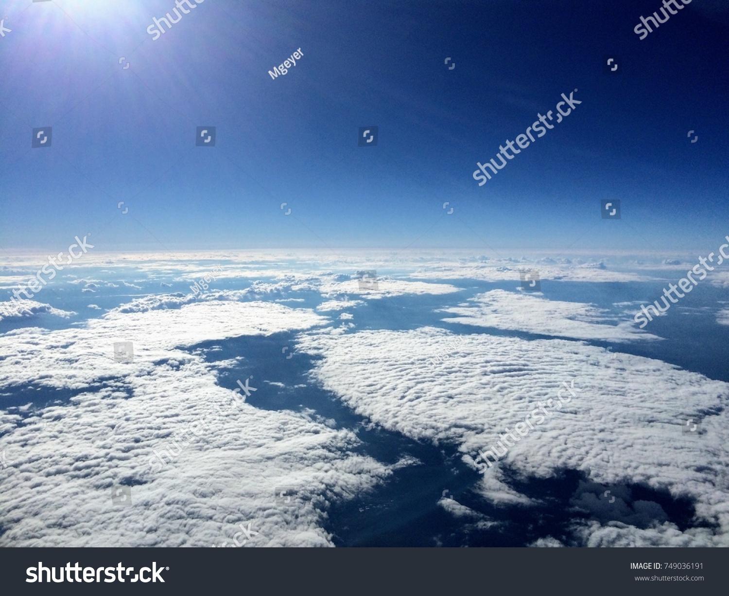 Broken Cloud Layer Deep Blue Sky Stock Photo 749036191 | Shutterstock