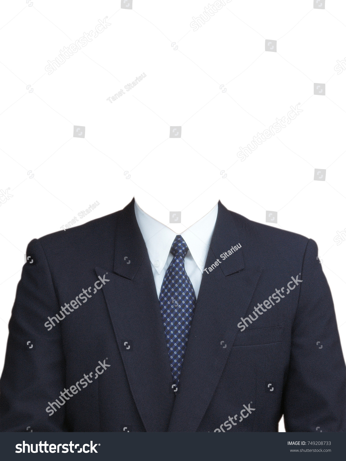 Men Suit Navy Blue Necktie Navy Stock Photo 749208733 | Shutterstock