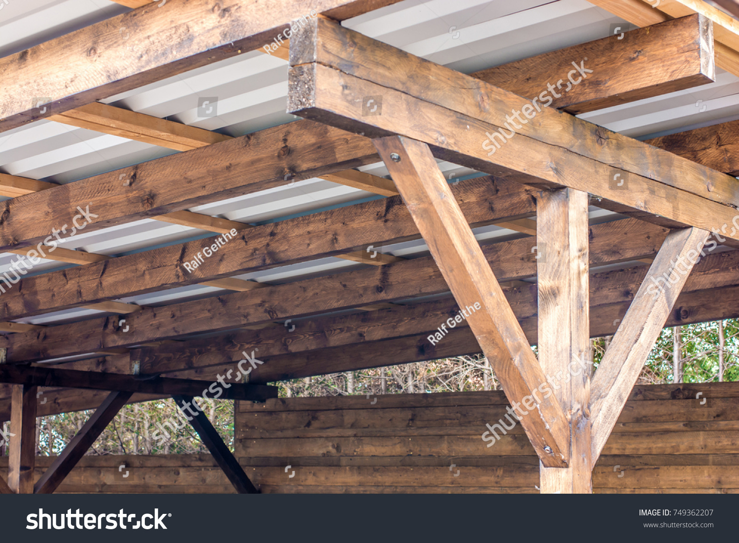 Roof Construction Carport Stock Photo 749362207 | Shutterstock