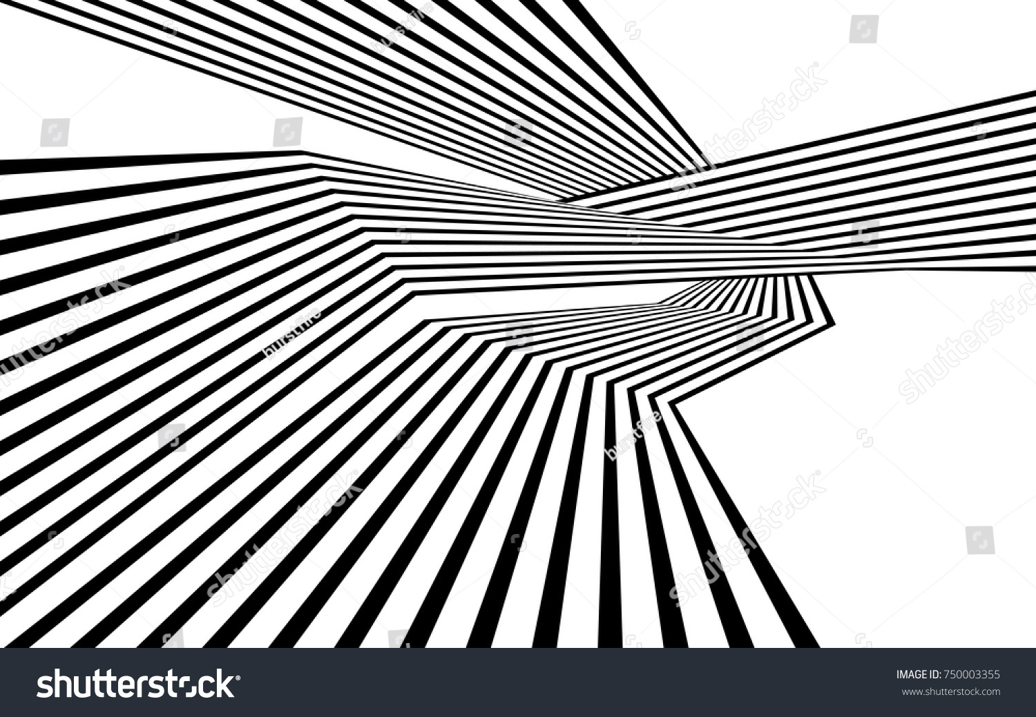 Black White Stripe Line Abstract Graphic Stock Vector (Royalty Free ...