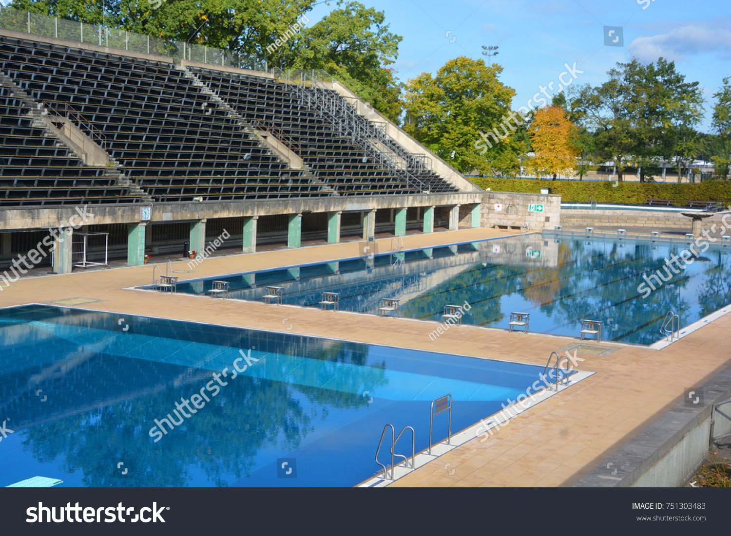 Berlingermany 09 23 17 Olympiapark Schwimmstadion Stock Photo 751303483 ...