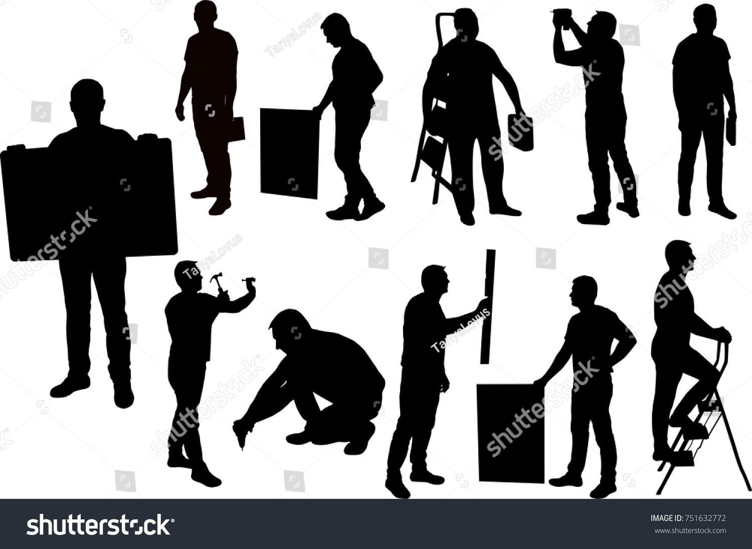 Man Silhouette Running Vector Stock Vector (Royalty Free) 751632772 ...