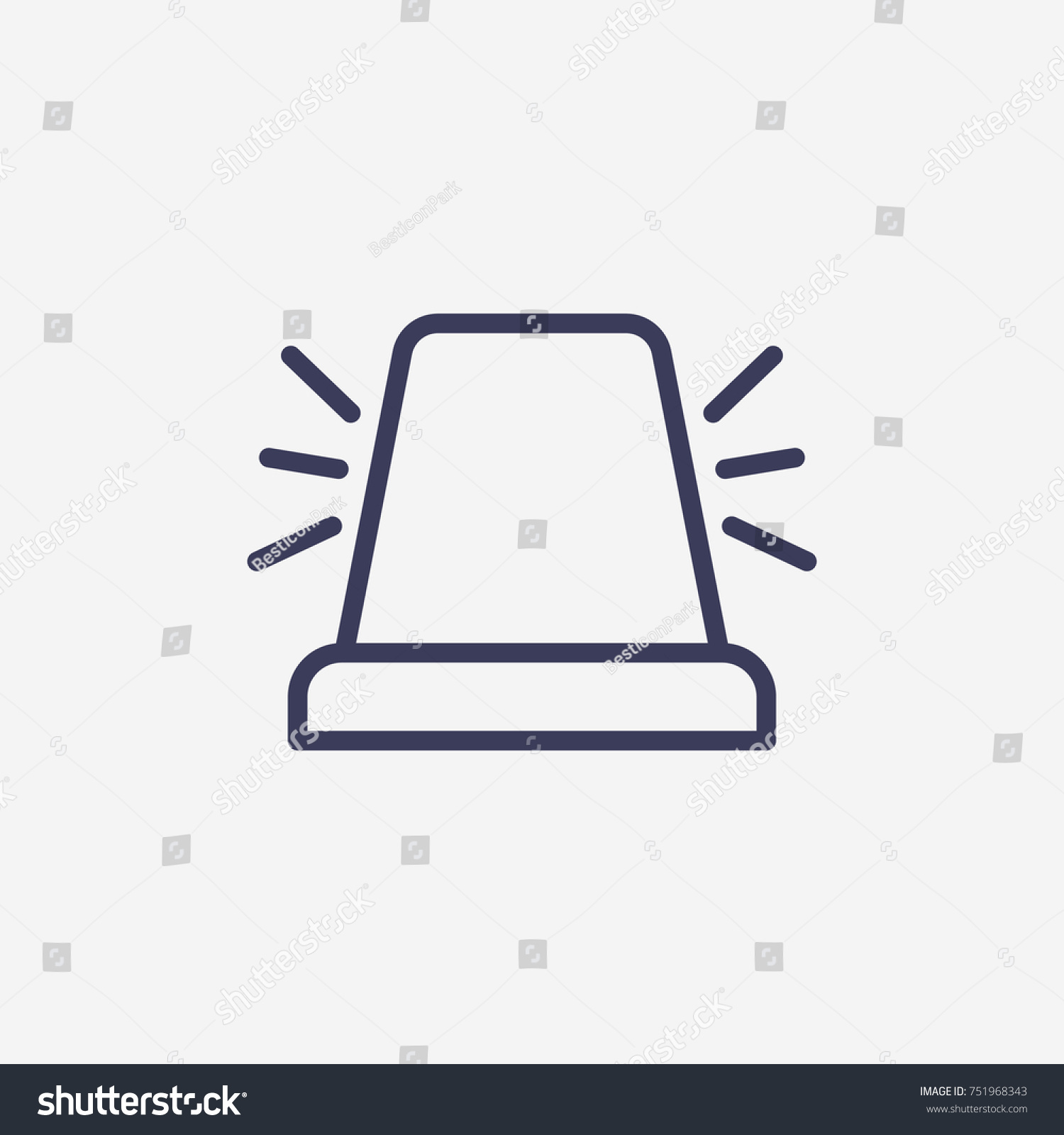 Outline Flasher Icon Illustration Vector Symbol Stock Vector (Royalty ...