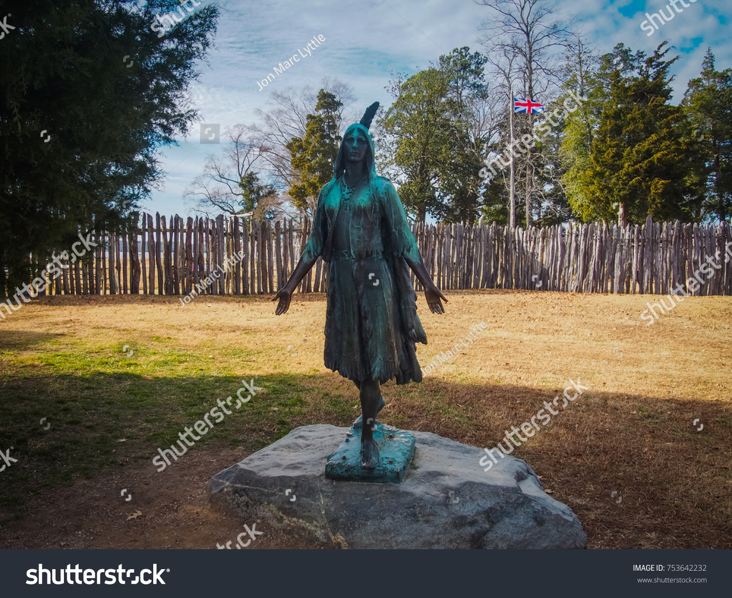 Pocahontas Statue Historic Jamestown Va Stock Photo 753642232 Shutterstock