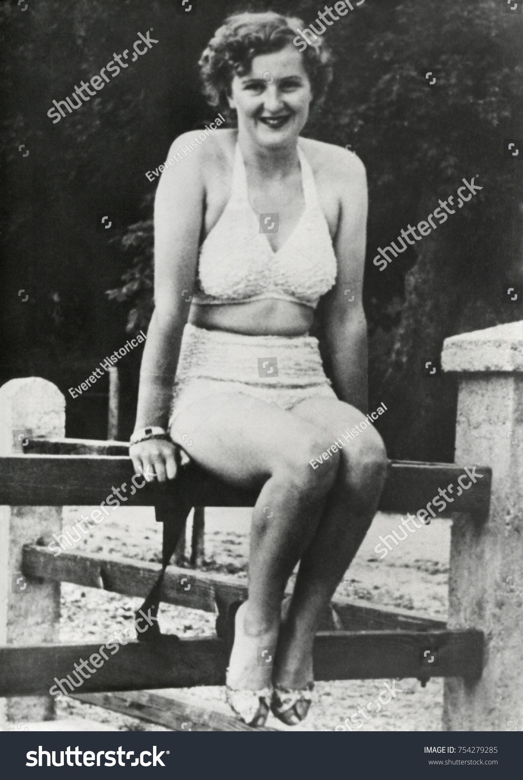 Eva Braun Two Piece Bathing Suit Stock Photo 754279285 Shutterstock.