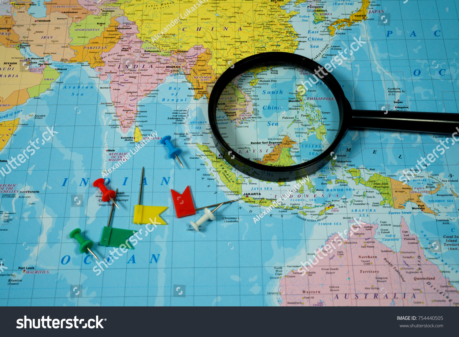 Map Asia Background Stock Photo 754440505 | Shutterstock