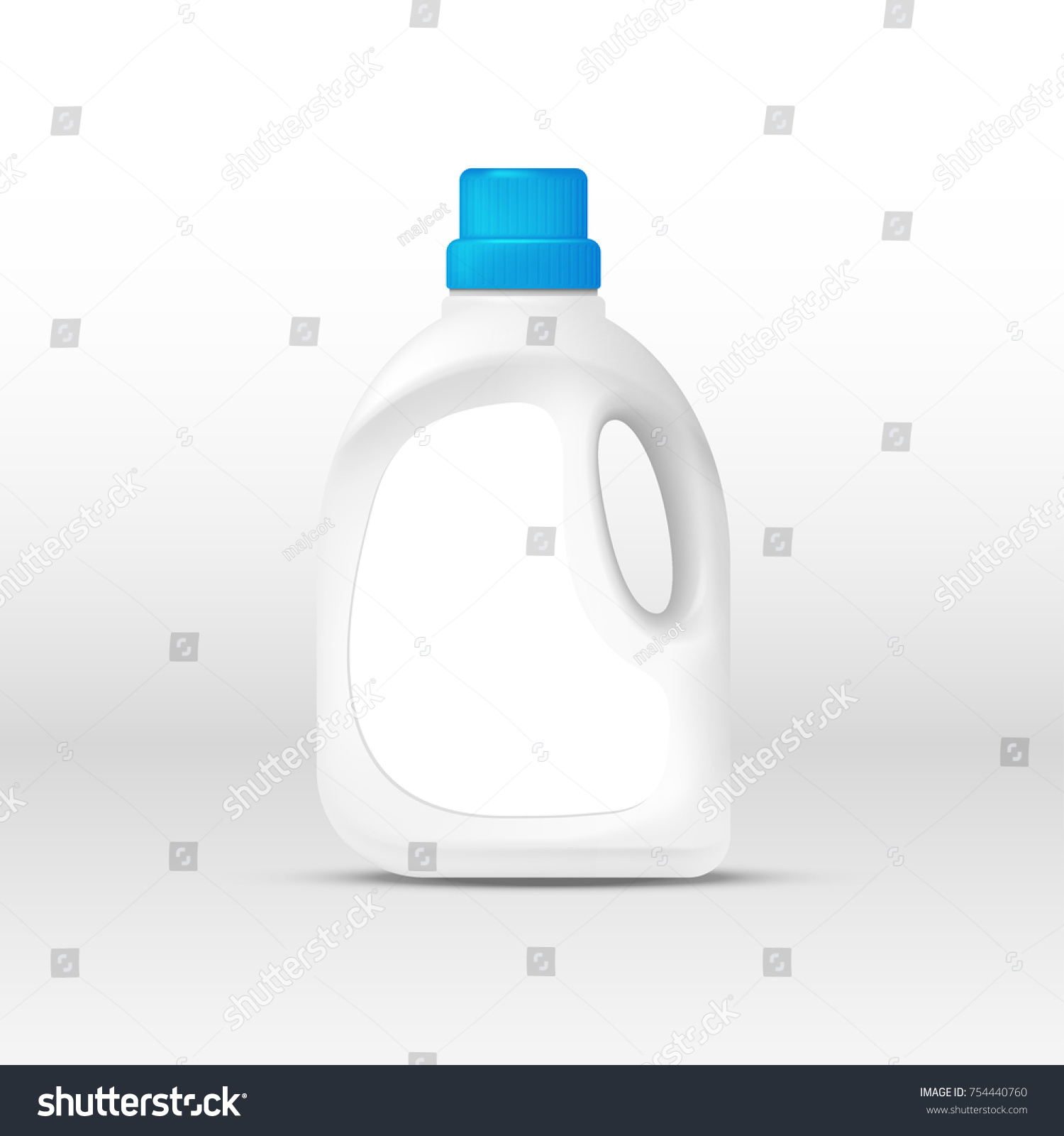 Laundry Detergent Plastic Bottle Illustration Isolated Stock Vector ...