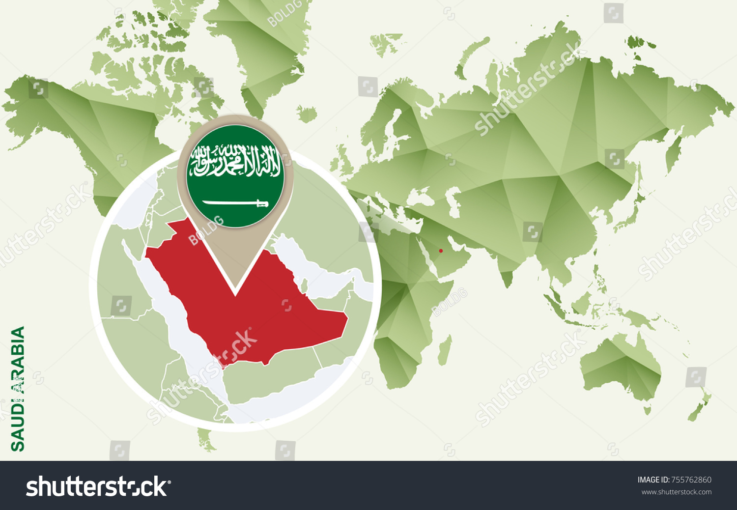 Infographic Saudi Arabia Detailed Map Saudi Stock Vector (Royalty Free ...