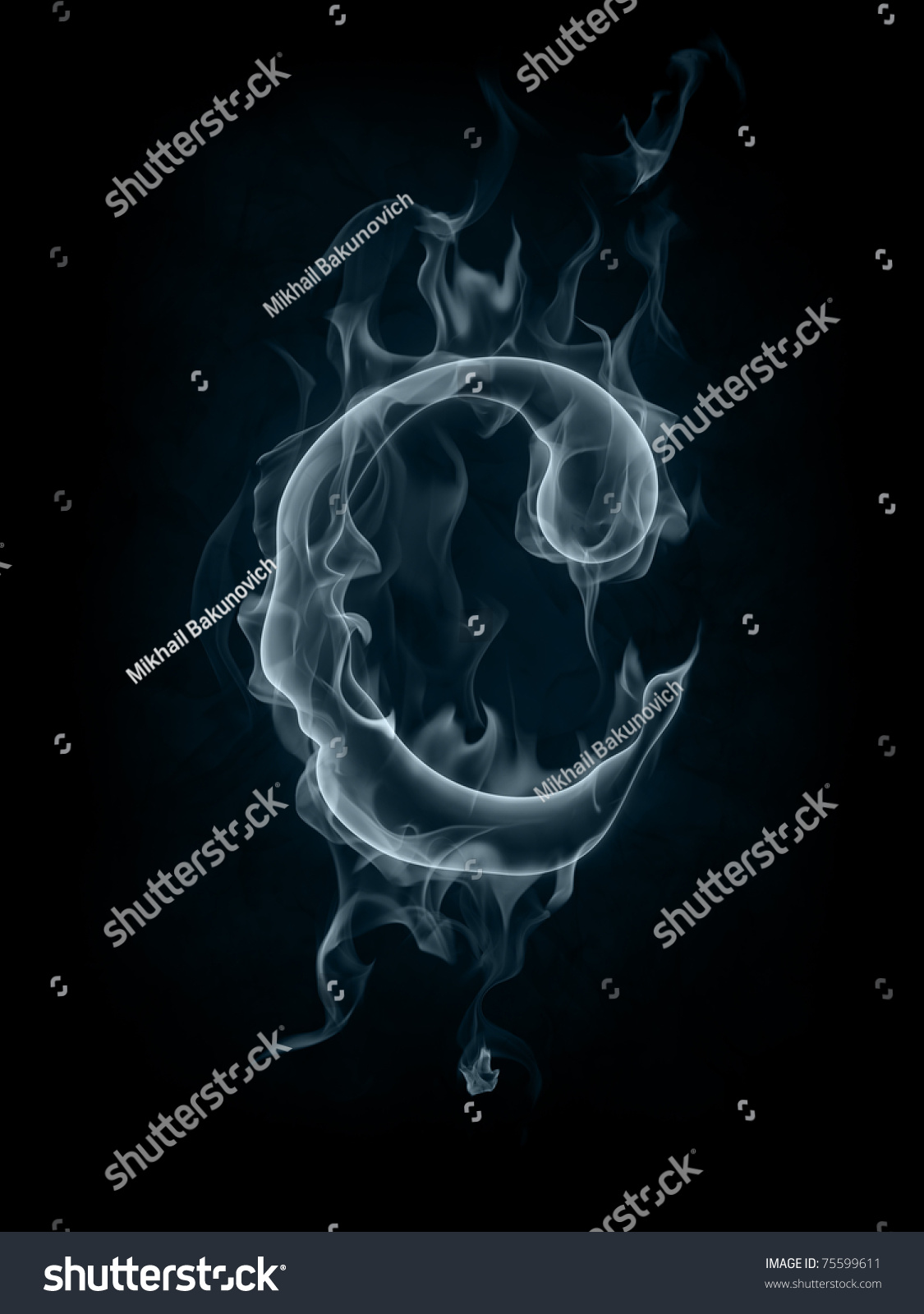 Smoke Font Letter C Stock Illustration 75599611 | Shutterstock