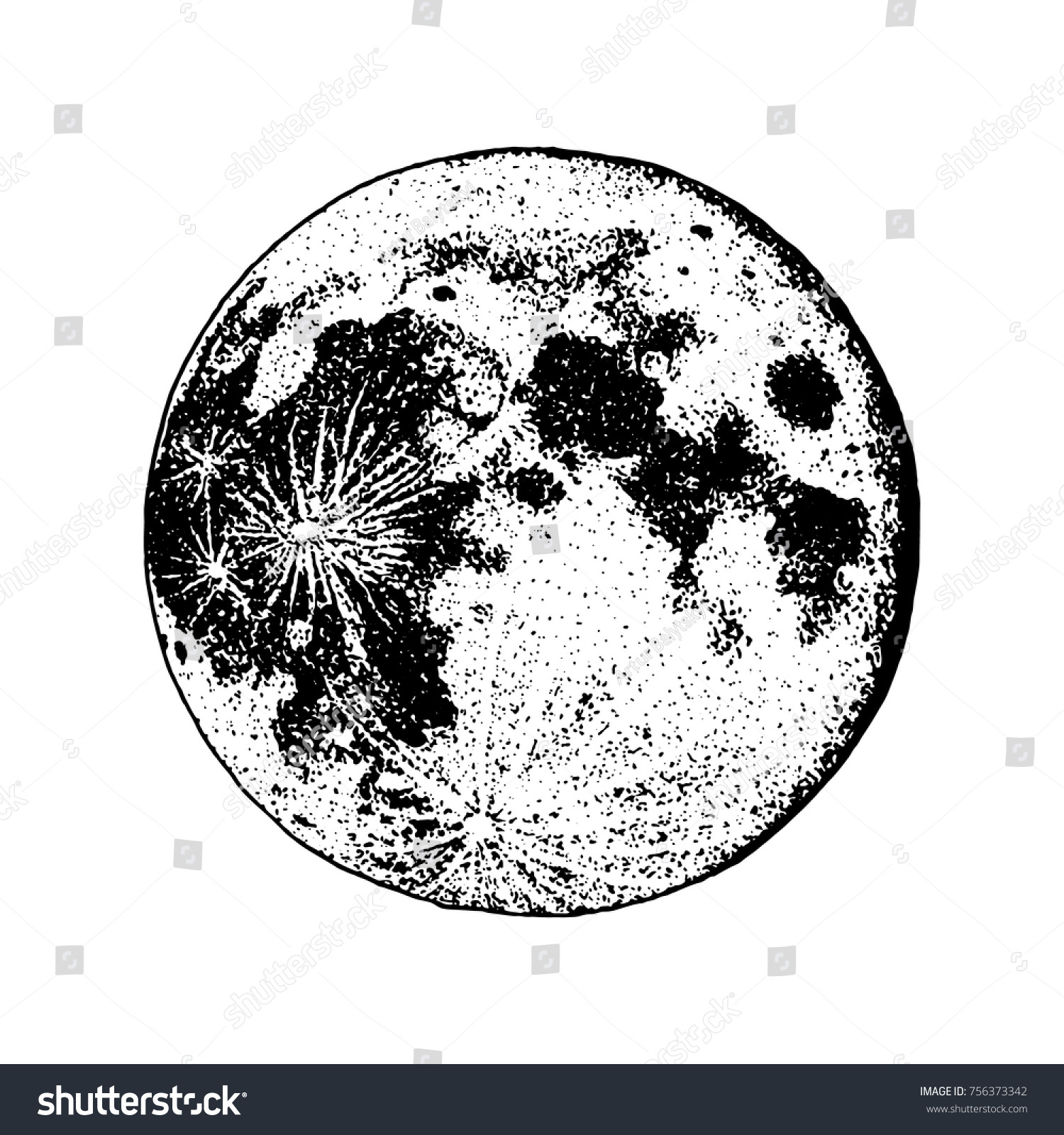 Planets Solar System Moon Astrology Astronomical Stock Vector (Royalty ...