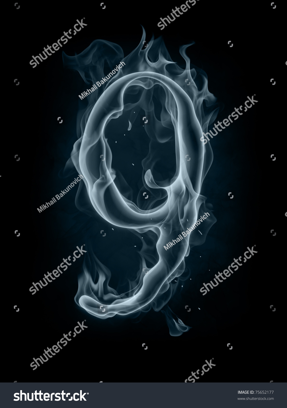 Smoke Font Stock Illustration 75652177 | Shutterstock