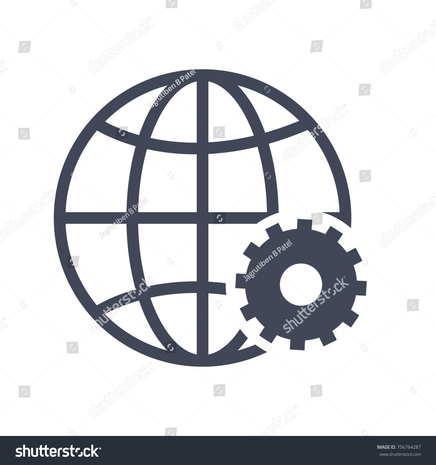 Global Services Icon Stock Vector (Royalty Free) 756764287 | Shutterstock