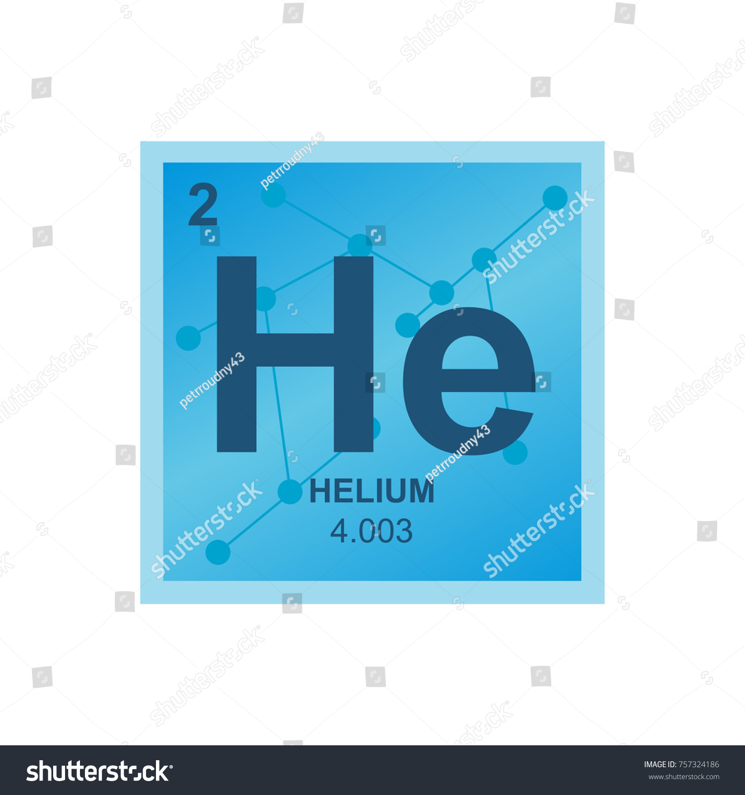 Vector Symbol Helium Periodic Table Elements Stock Vector (Royalty Free ...