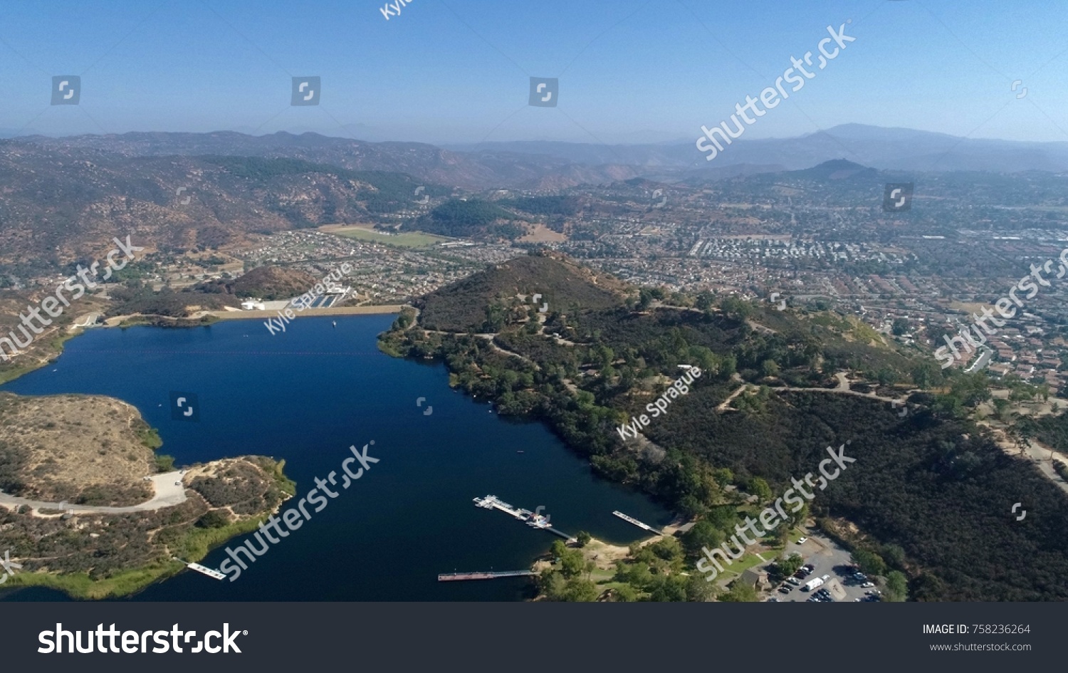 Daley Ranch Water Reservoir Escondido California Stock Photo 758236264 ...