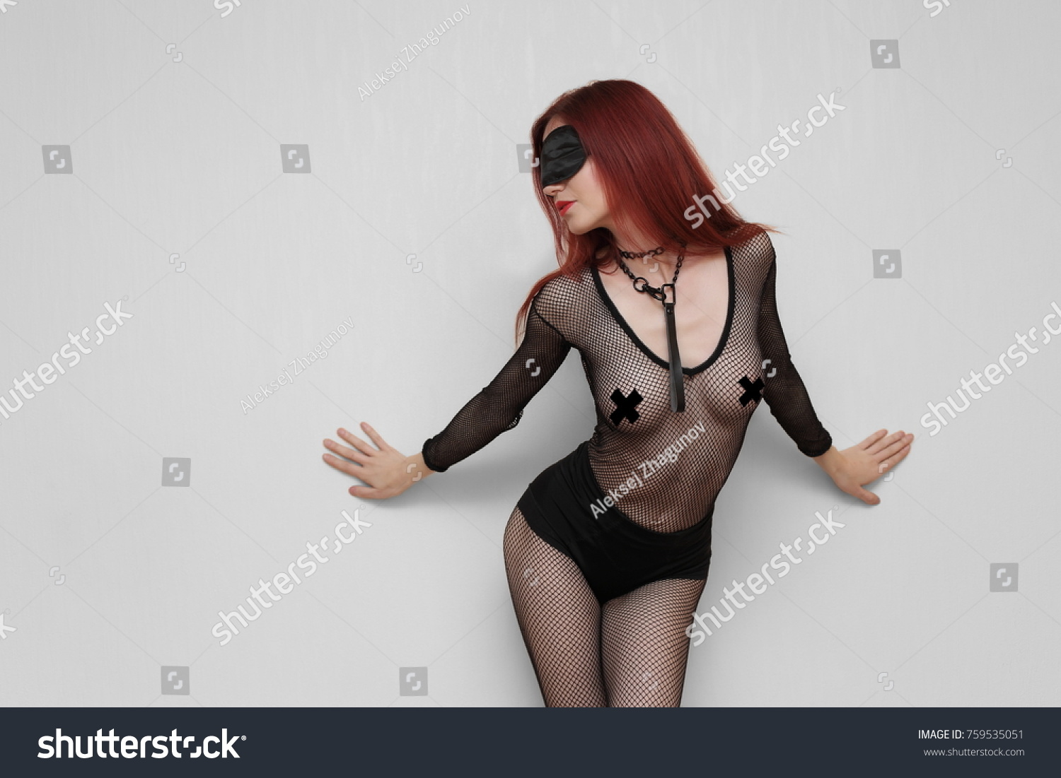 Sexy Naked Girl Mask Stock Photo Shutterstock