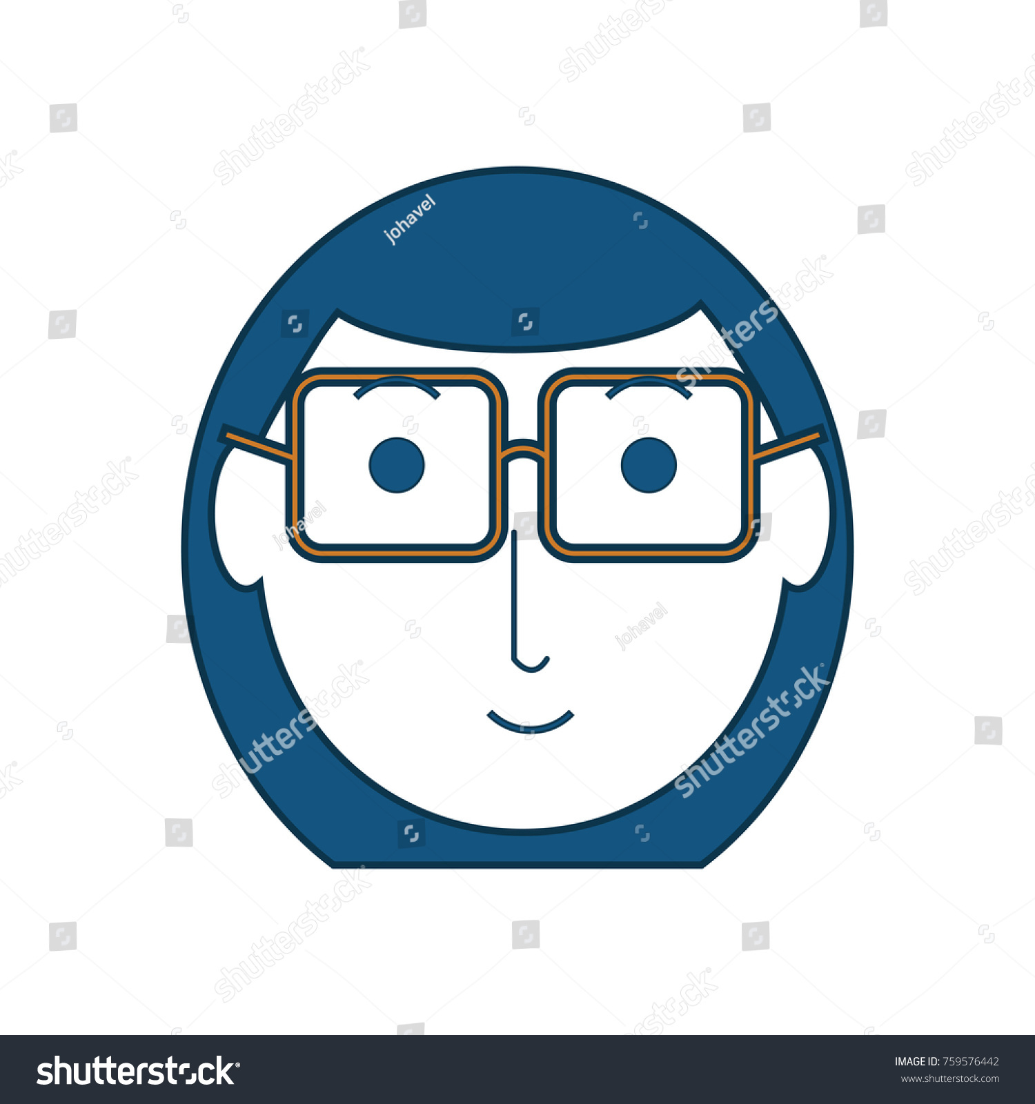 Cartoon Elderly Woman Face Icon Over Stock Vector Royalty Free 759576442 Shutterstock 7400