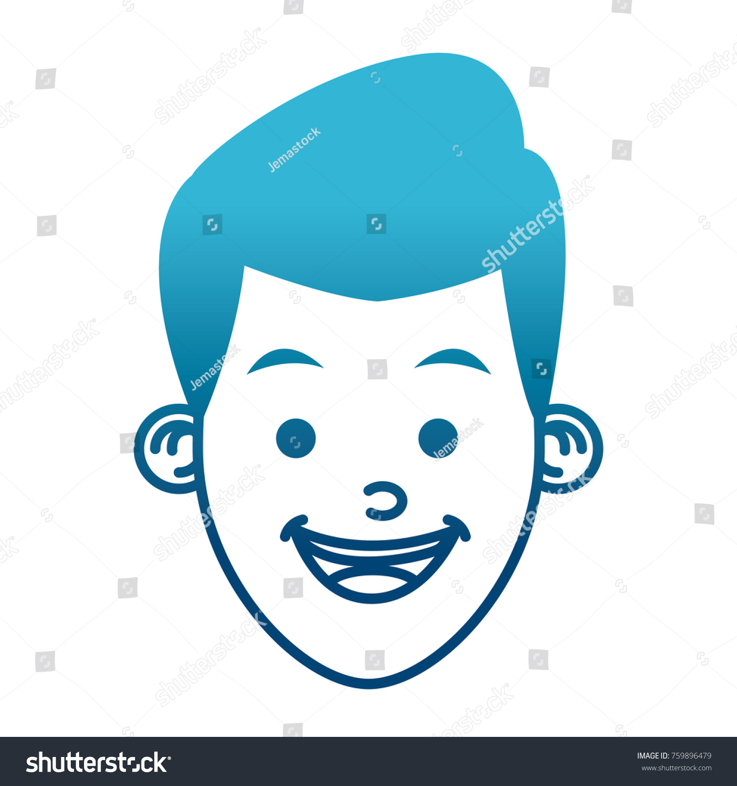 Boy Smiling Cartoon Stock Vector Royalty Free 759896479 Shutterstock 7220