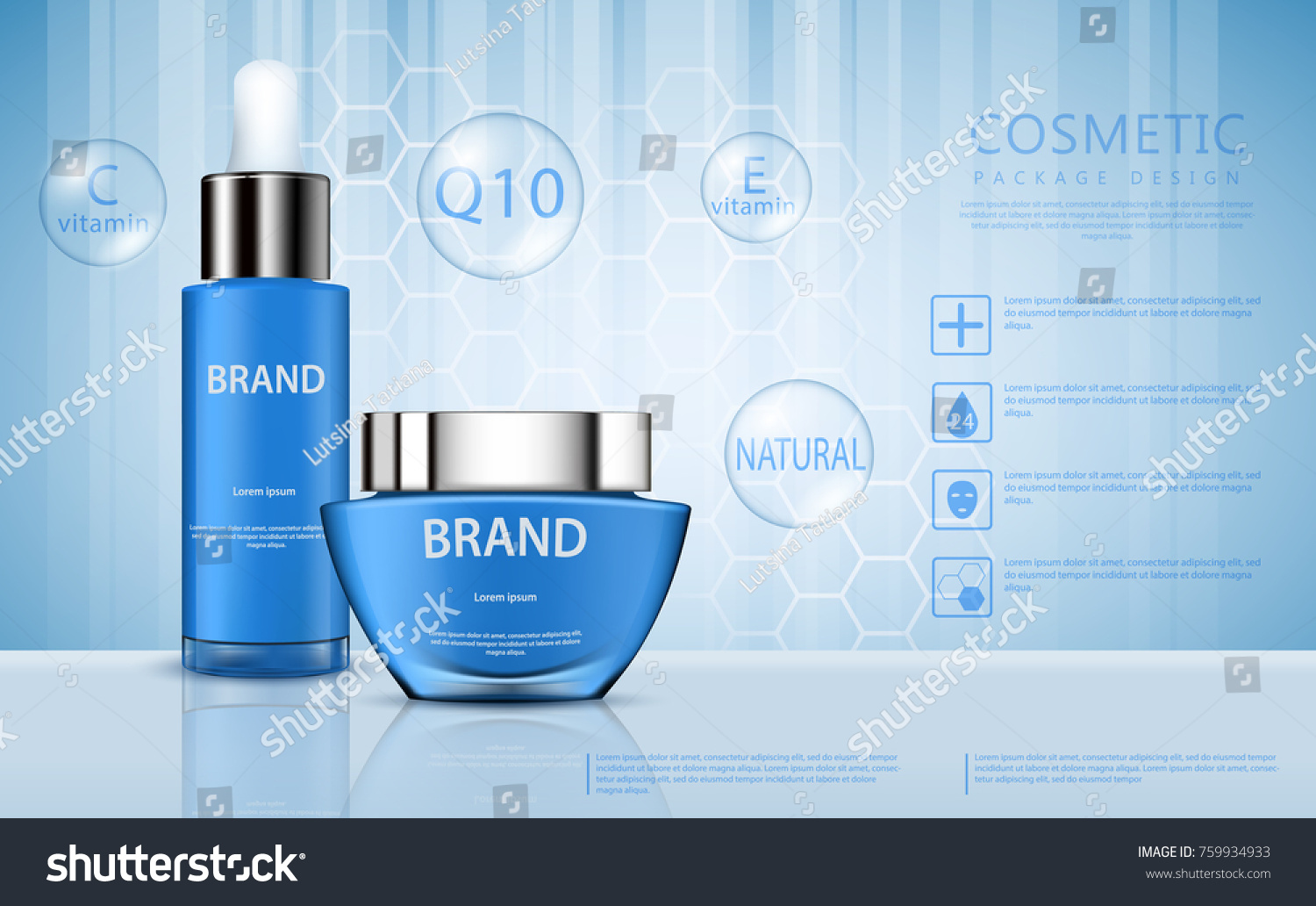 Vector 3d Cosmetic Illustration Promotion Foundation Stock Vector ...