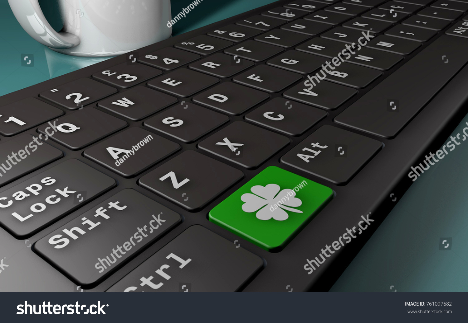 3d Illustration Keyboard Stock Illustration 761097682 | Shutterstock