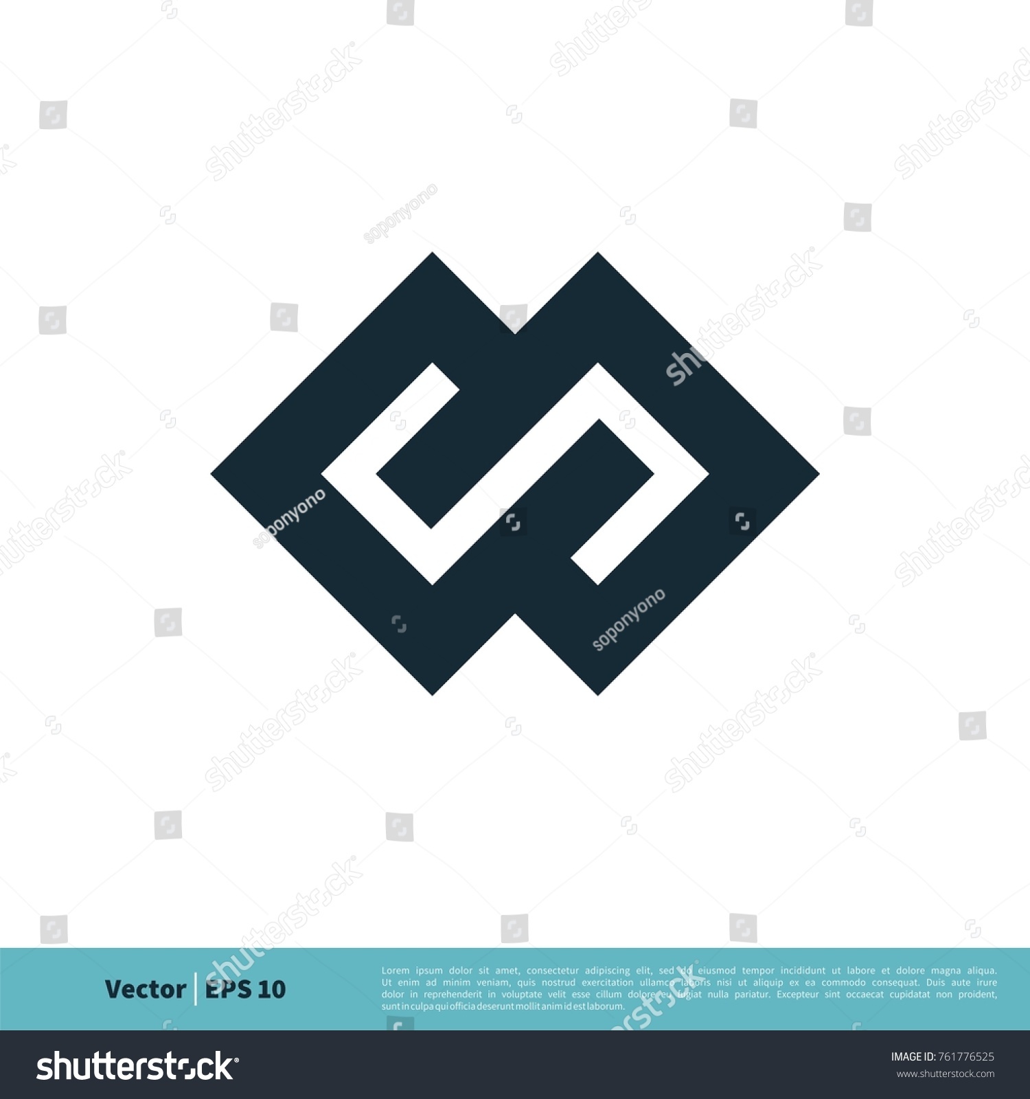 Diamond Shape Infinity Icon Vector Logo Stock Vector (Royalty Free ...