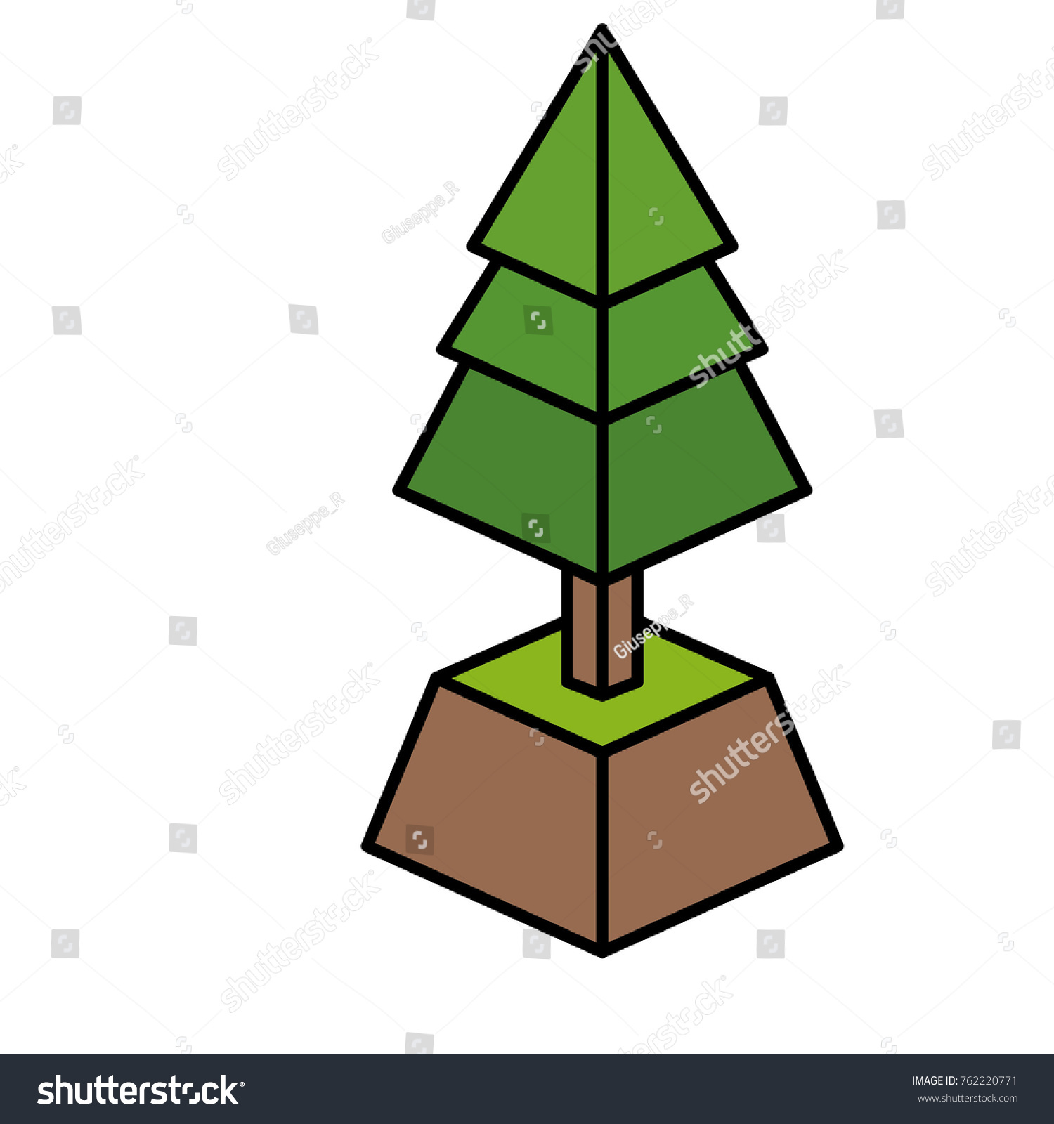 Pine Tree Design Stock Vector (Royalty Free) 762220771 | Shutterstock