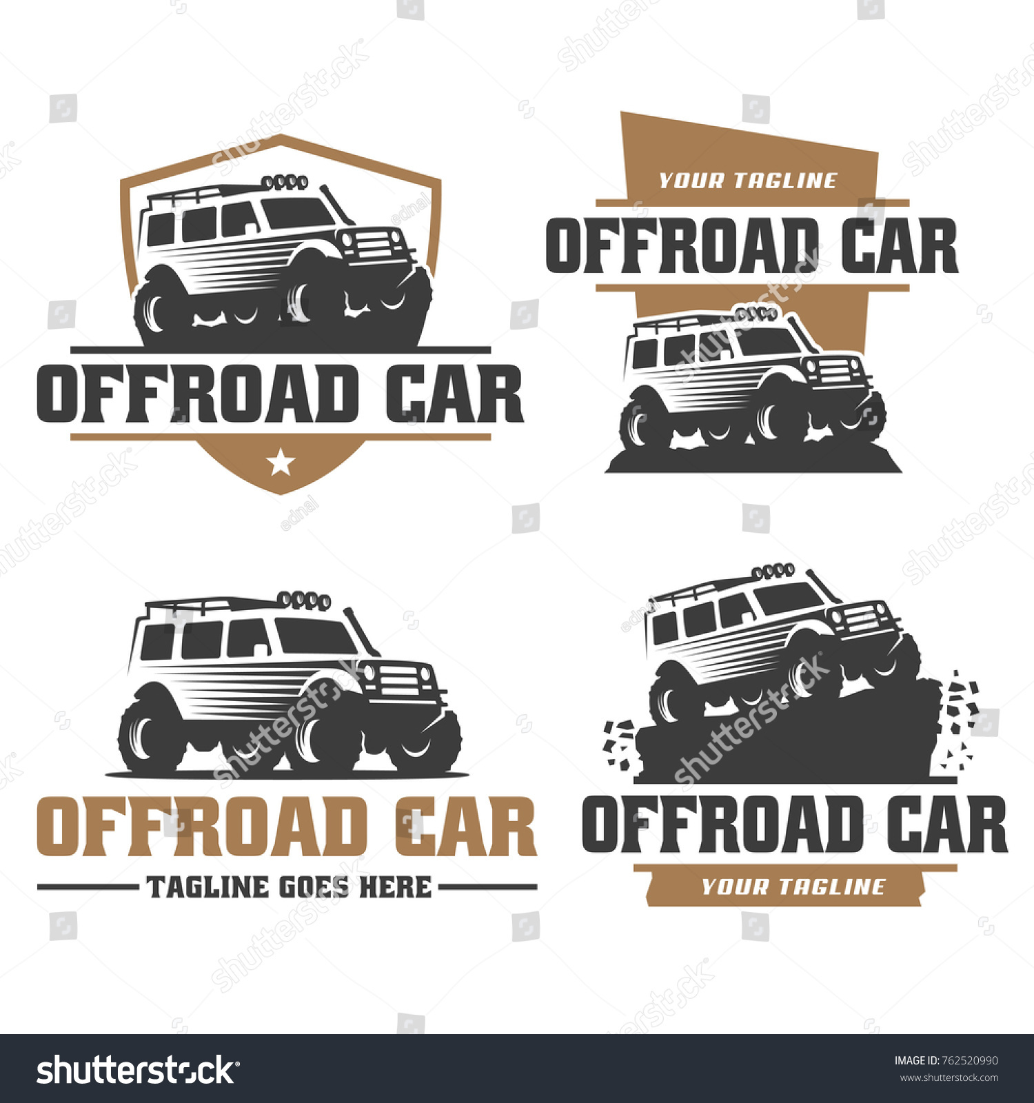 Template Off Road Car Logo Offroad Stock Vector (Royalty Free ...