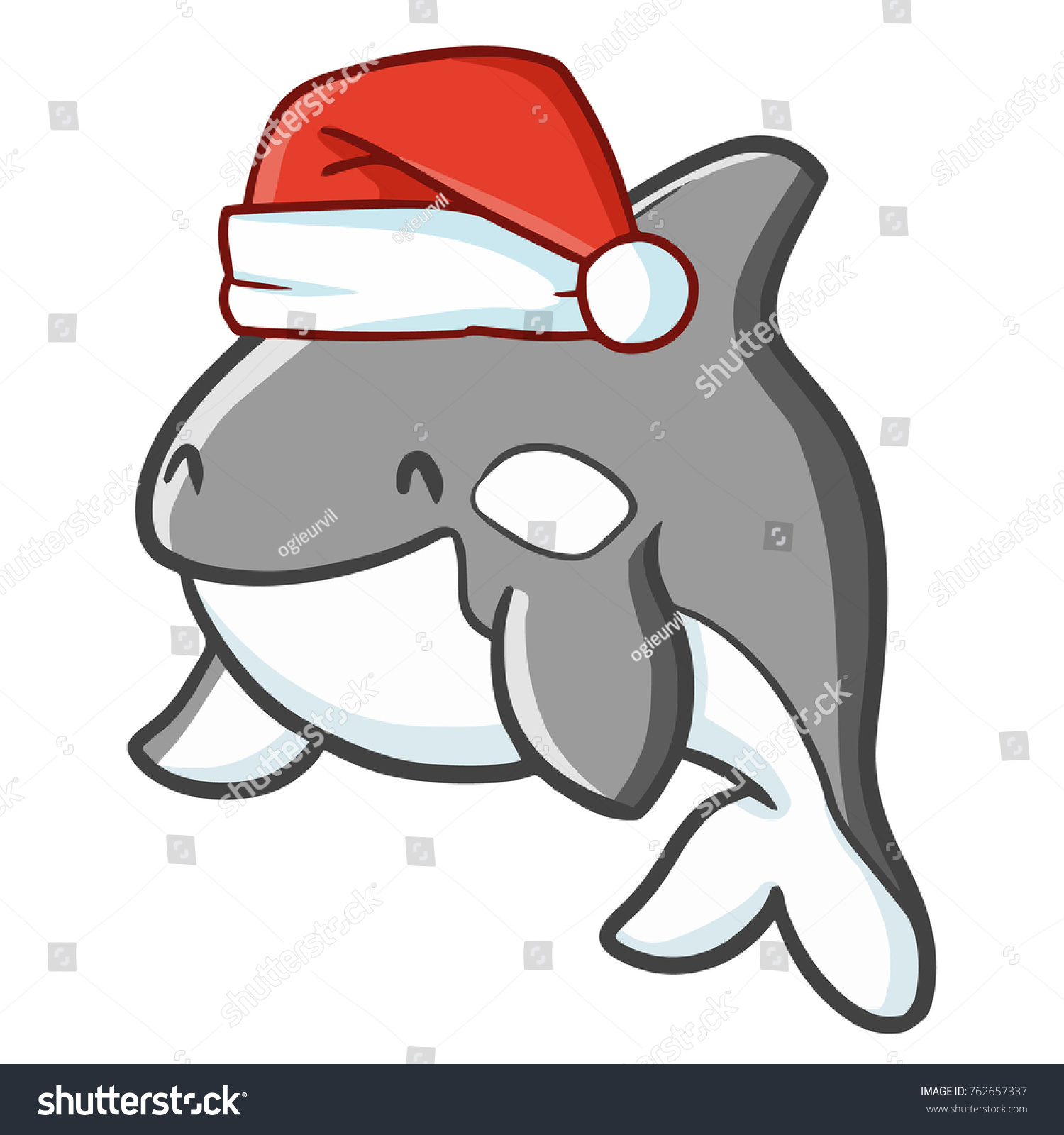 shark christmas hat